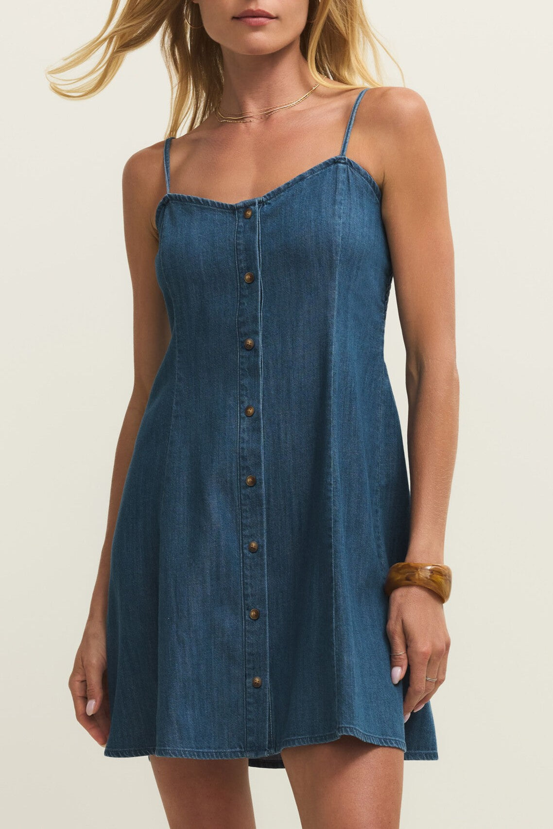 Angel Eyes Denim Mini Dress