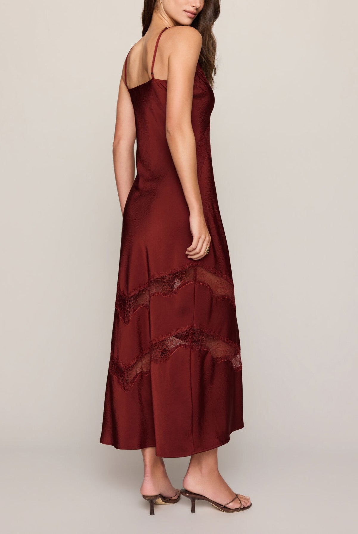 Bruna Lace Inset Midi Dress