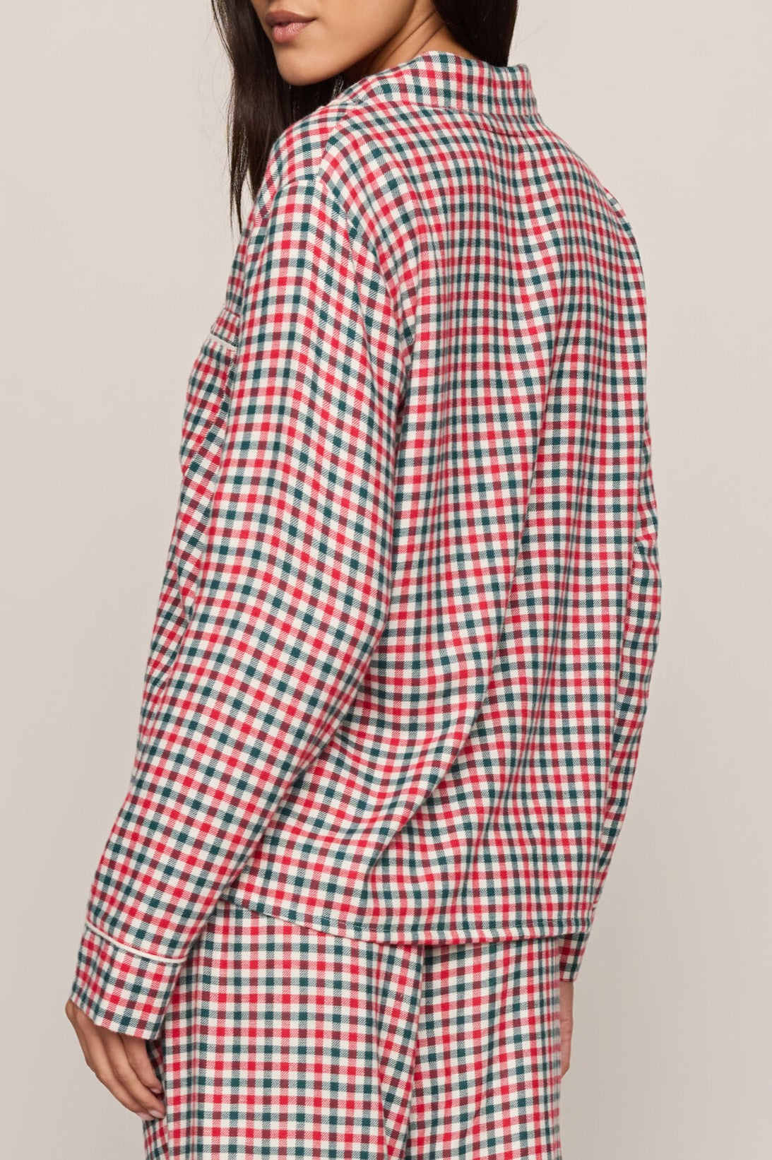 Jolly Gingham Pj Top