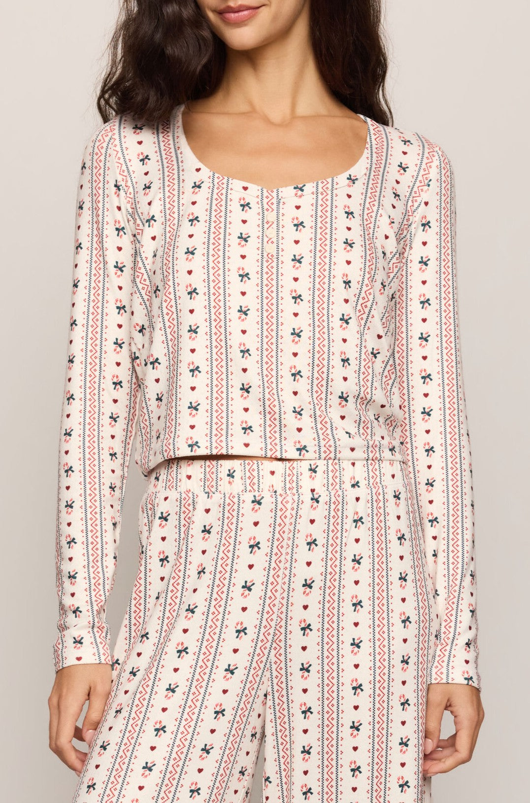 Candy Cane Long Sleeve Top