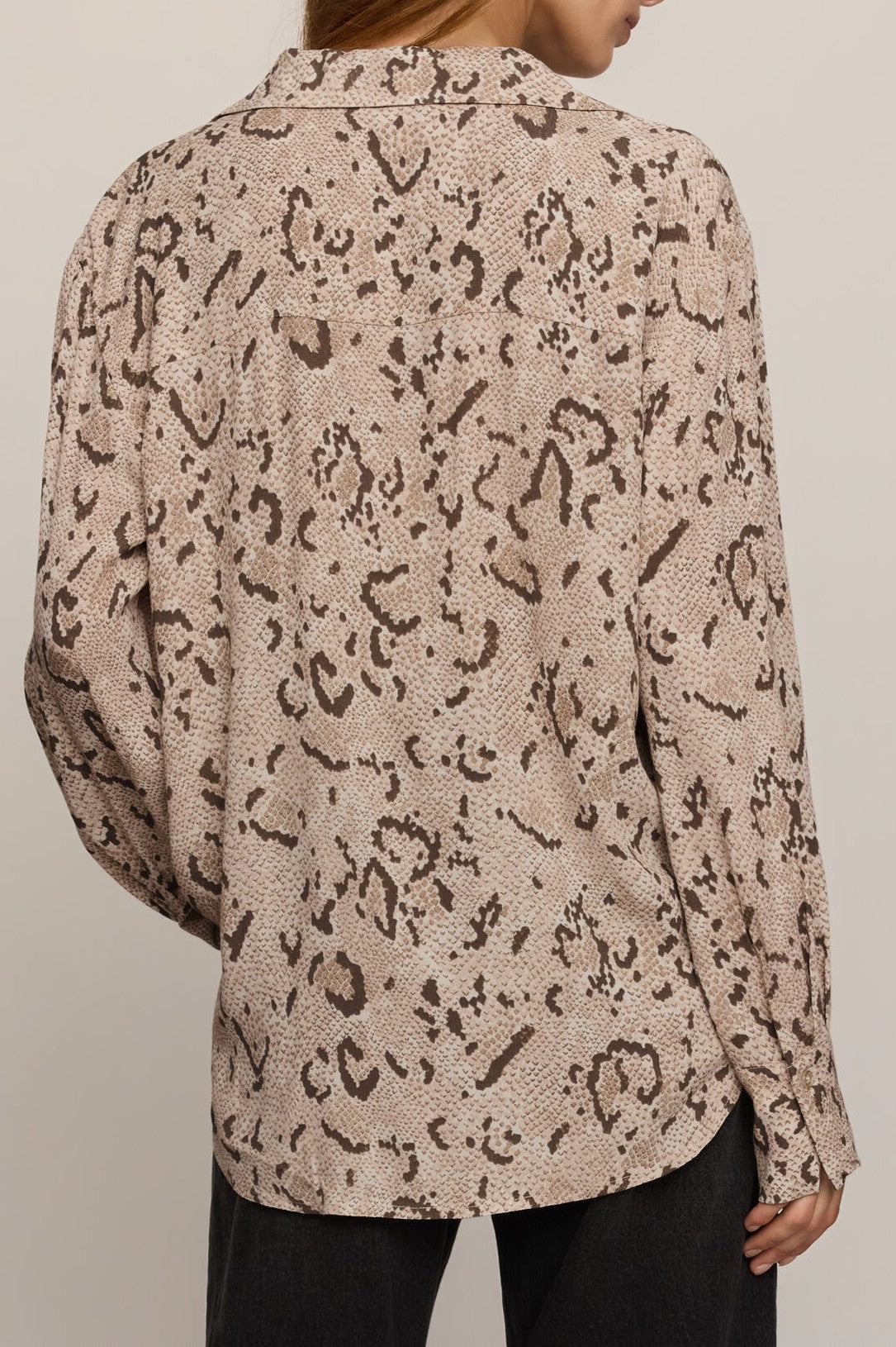 Golden Haven Snake Button Up