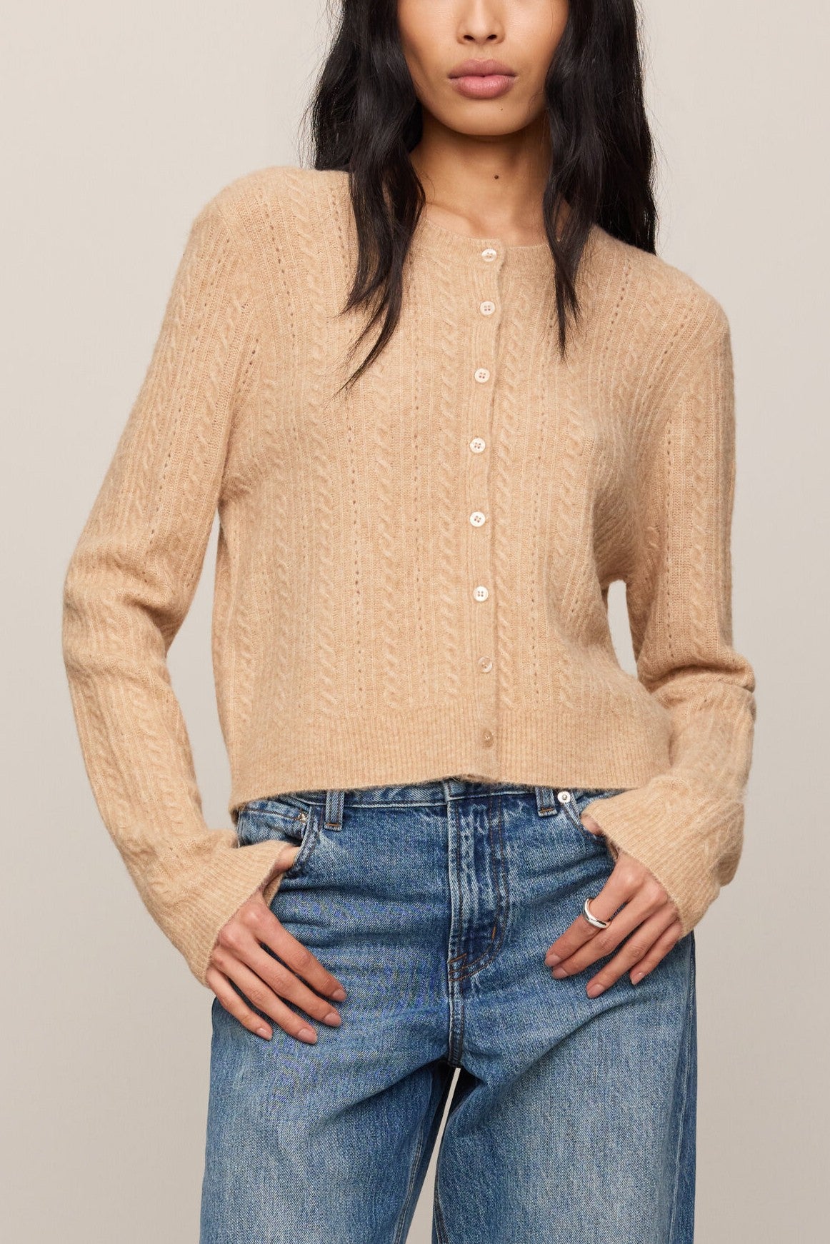Medina Pointelle Cardigan