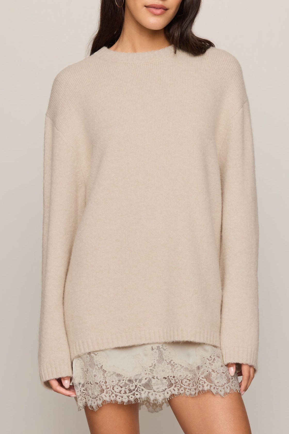 Chill Mode Sweater In Frosted Pearl