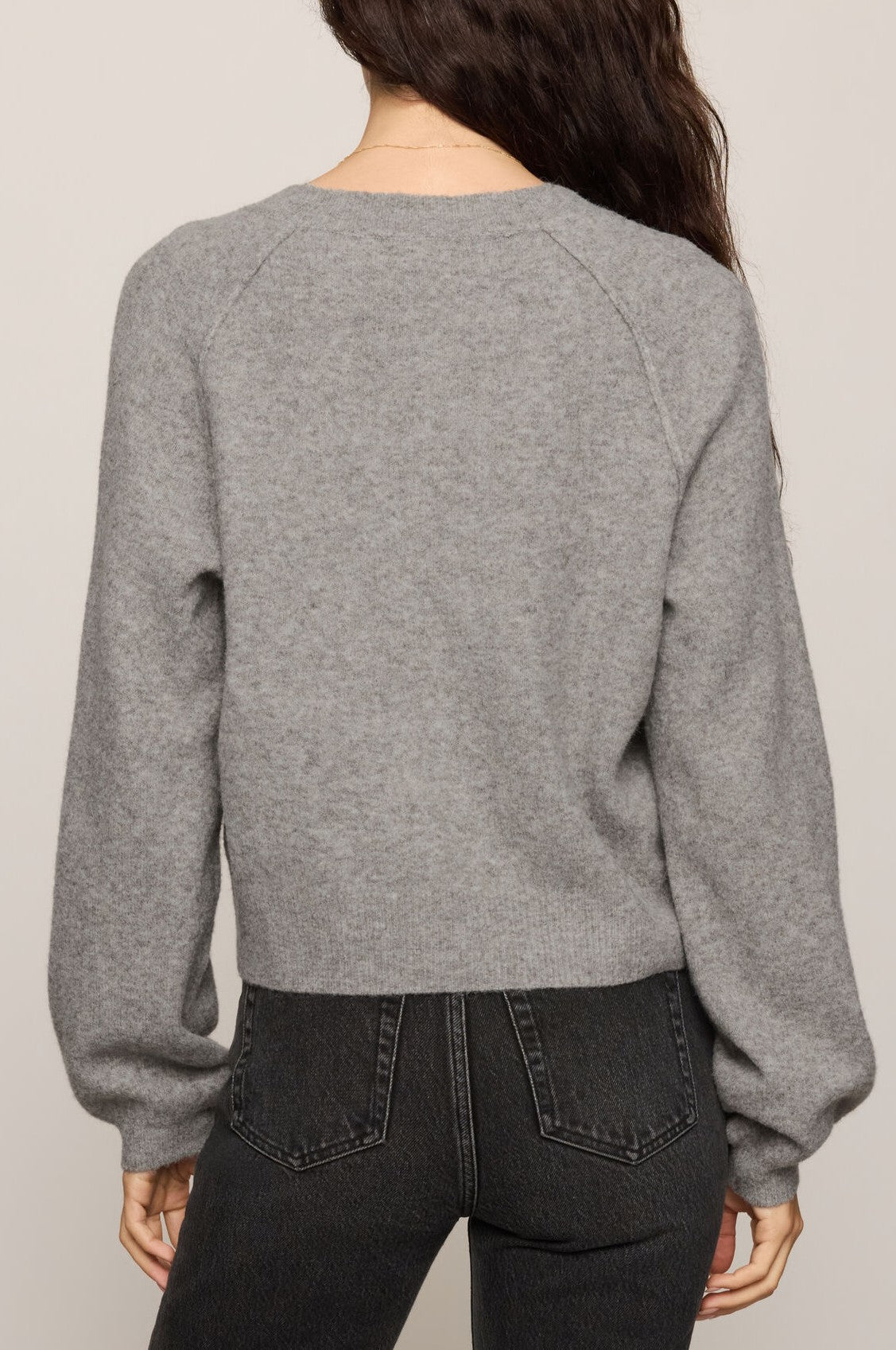 Westmont Henley Sweater In Classic Heather Grey