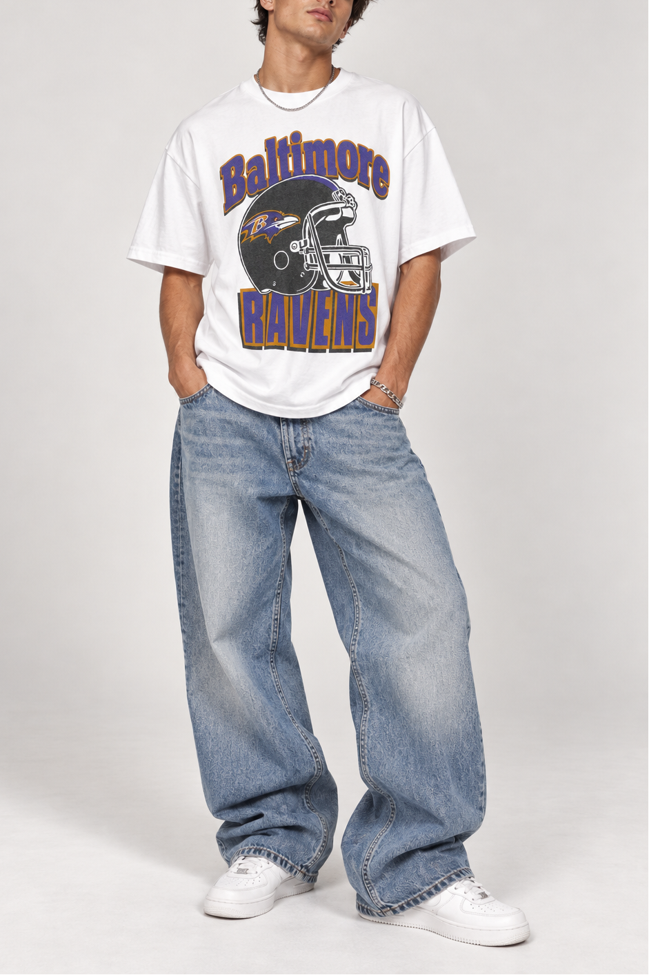 Ravens Throwback Helmet Tee