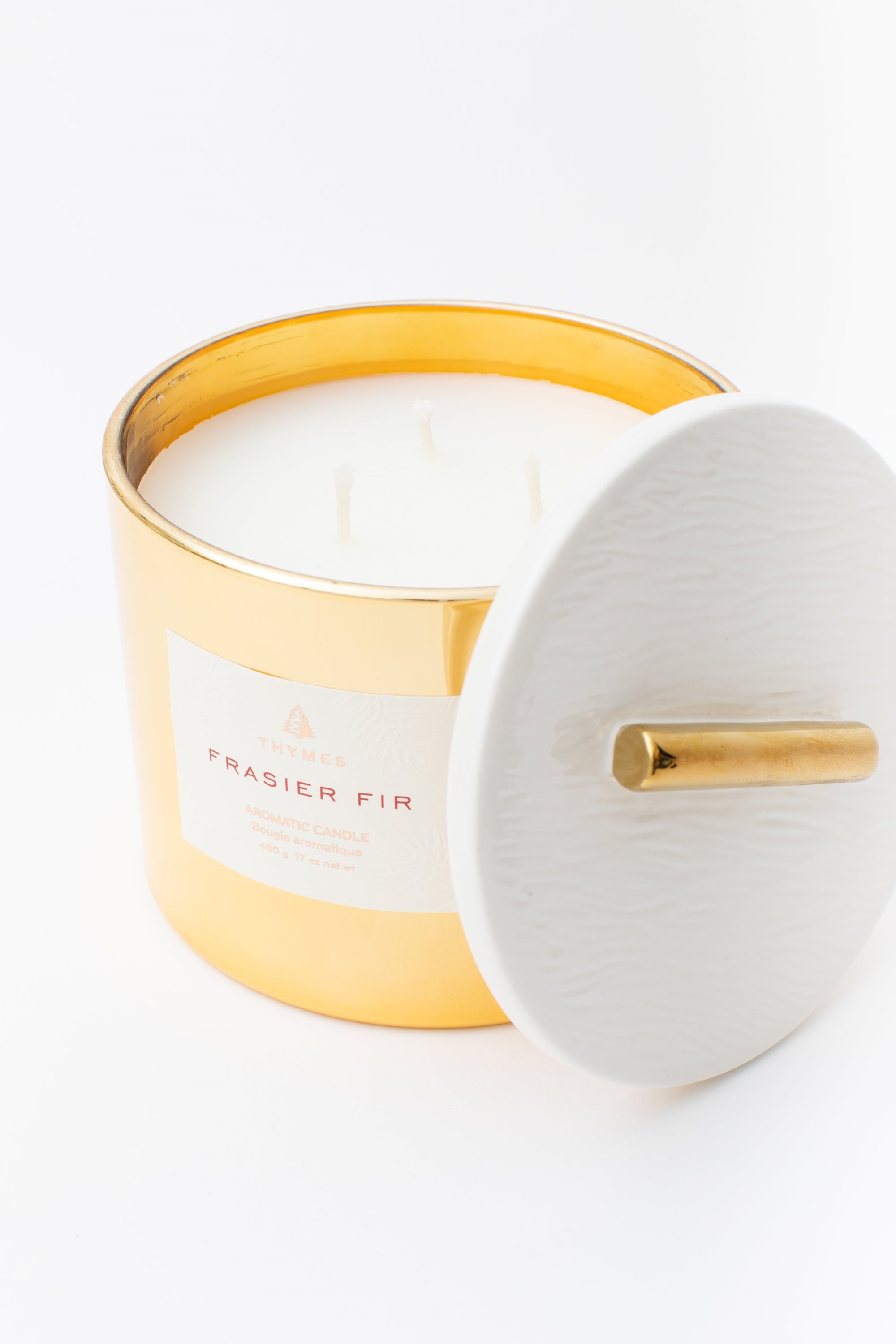 Fraisr Fir Gold Candle 3 Wick-