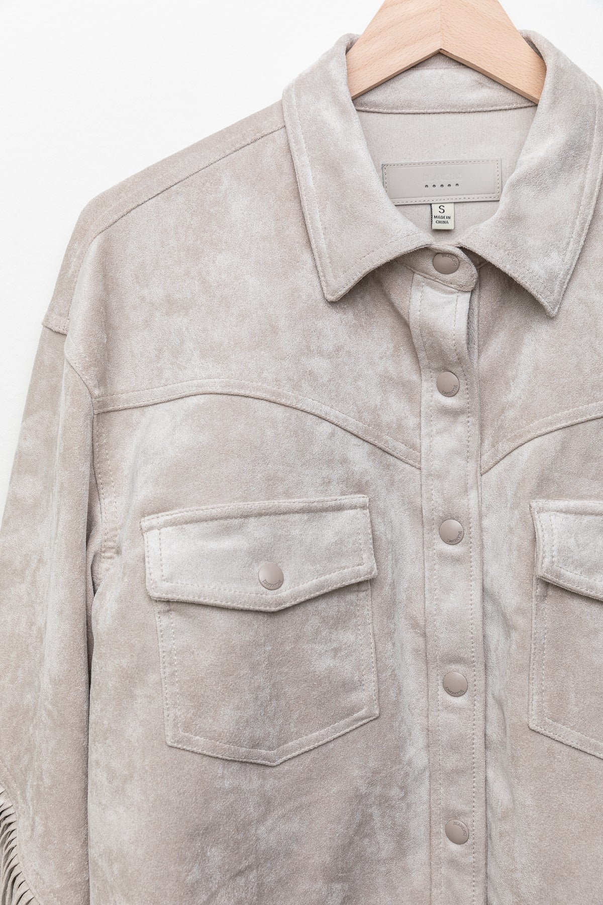 Hot Cocoa Fringe Suede Jacket