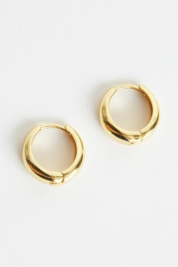 Smooth Huggie Earrings