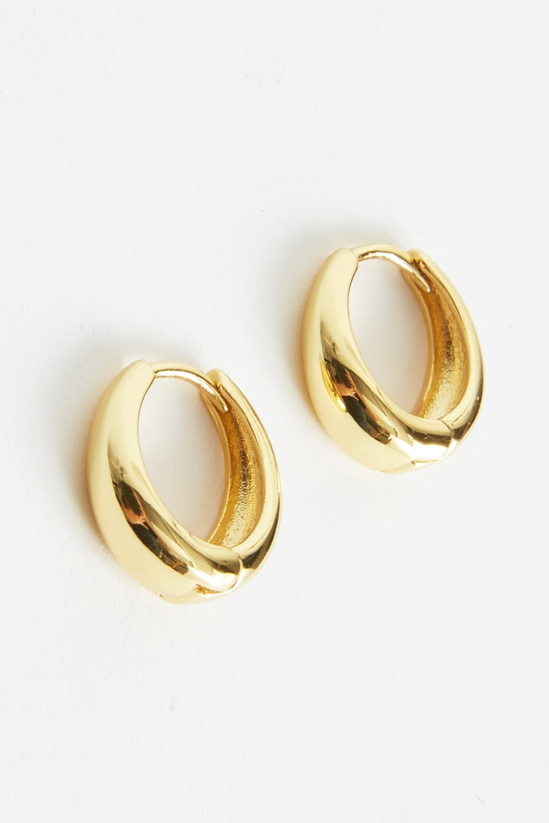 Smooth Huggie Earrings