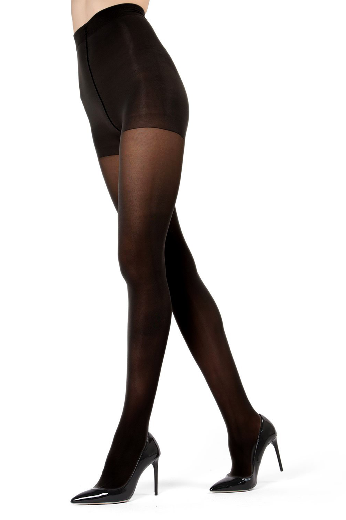 Perfectly Opaque Control Top Tights
