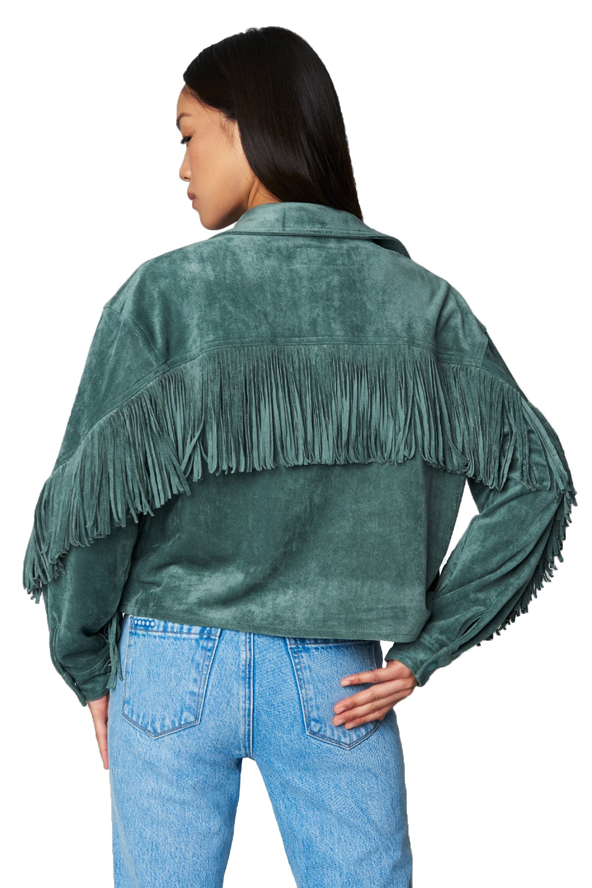 Hot Cocoa Fringe Suede Jacket