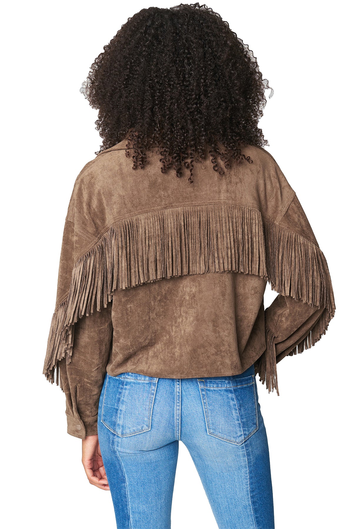 Hot Cocoa Fringe Suede Jacket