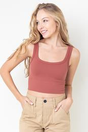 Chevron Rib Crop Top