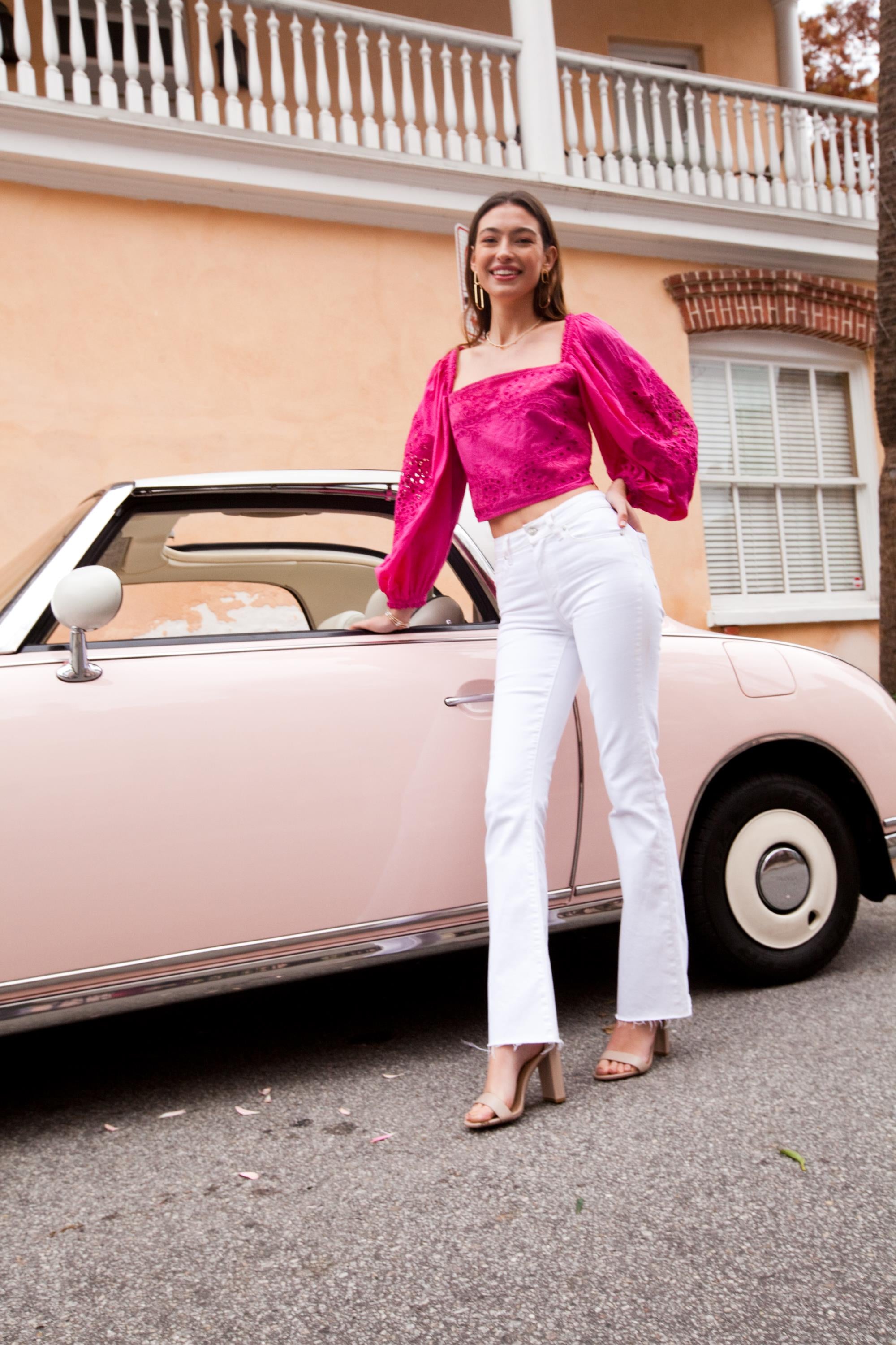 High Rise Laurel in Crisp White