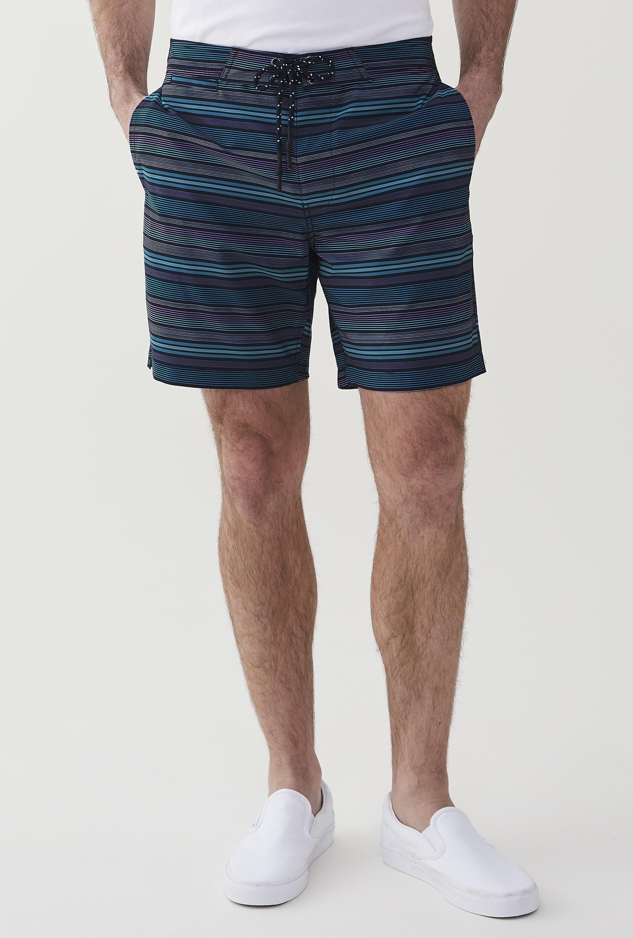 Duke Varigated Stripe Stretch Boardshort
