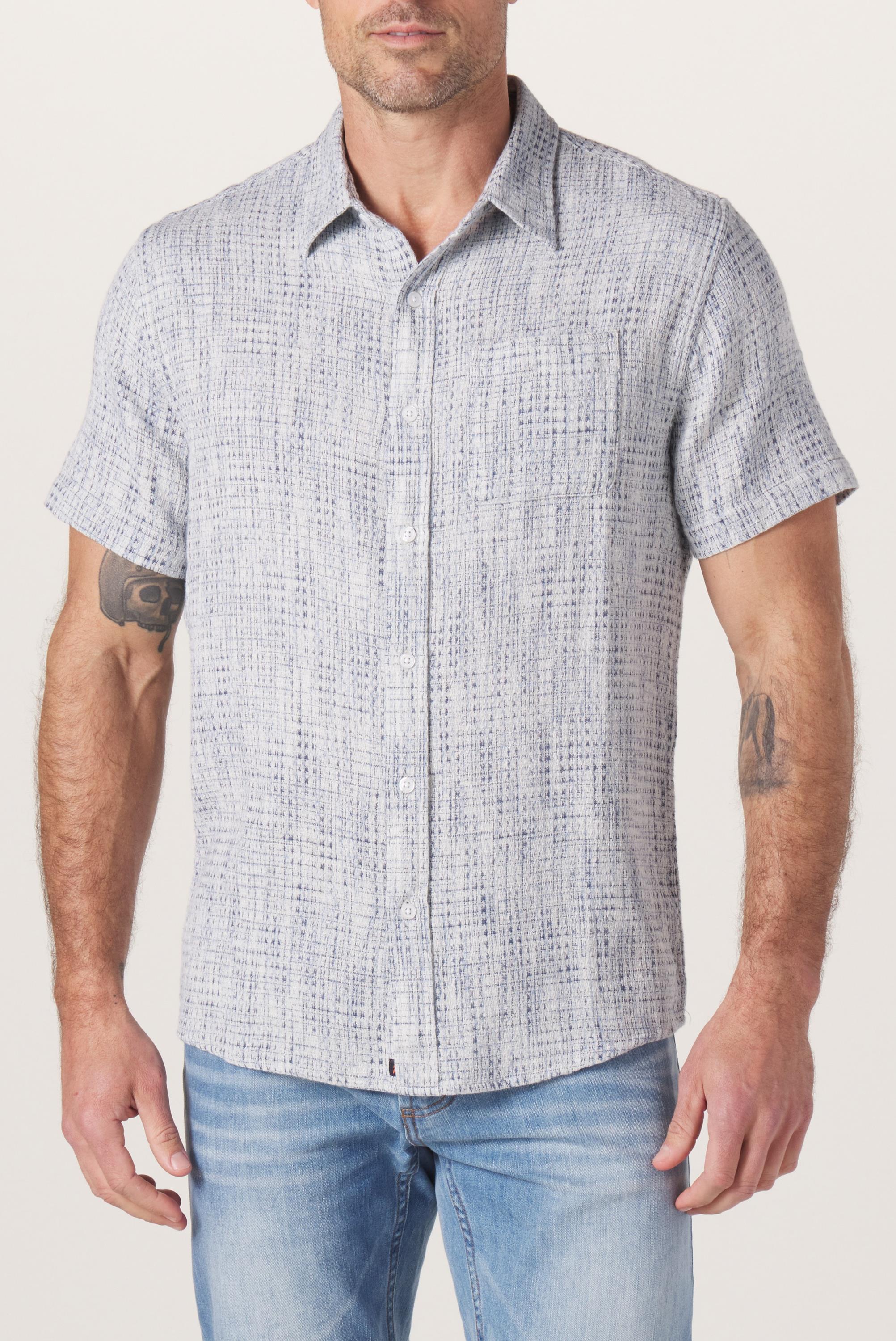 Freshwater Button Up Ivory Crinkle