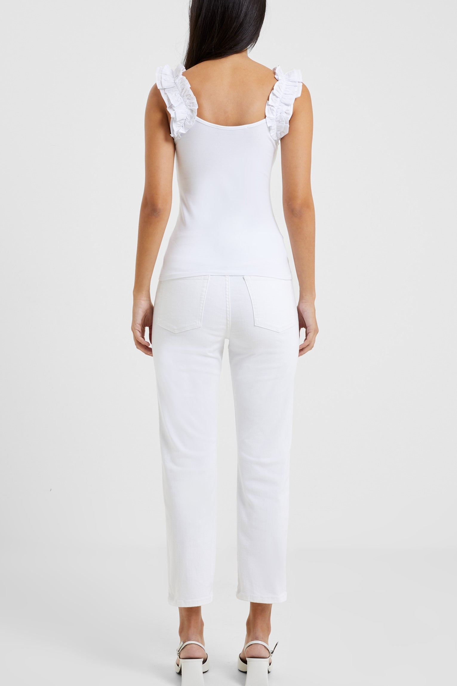 Rallie Organic Frill Sleeve Tank