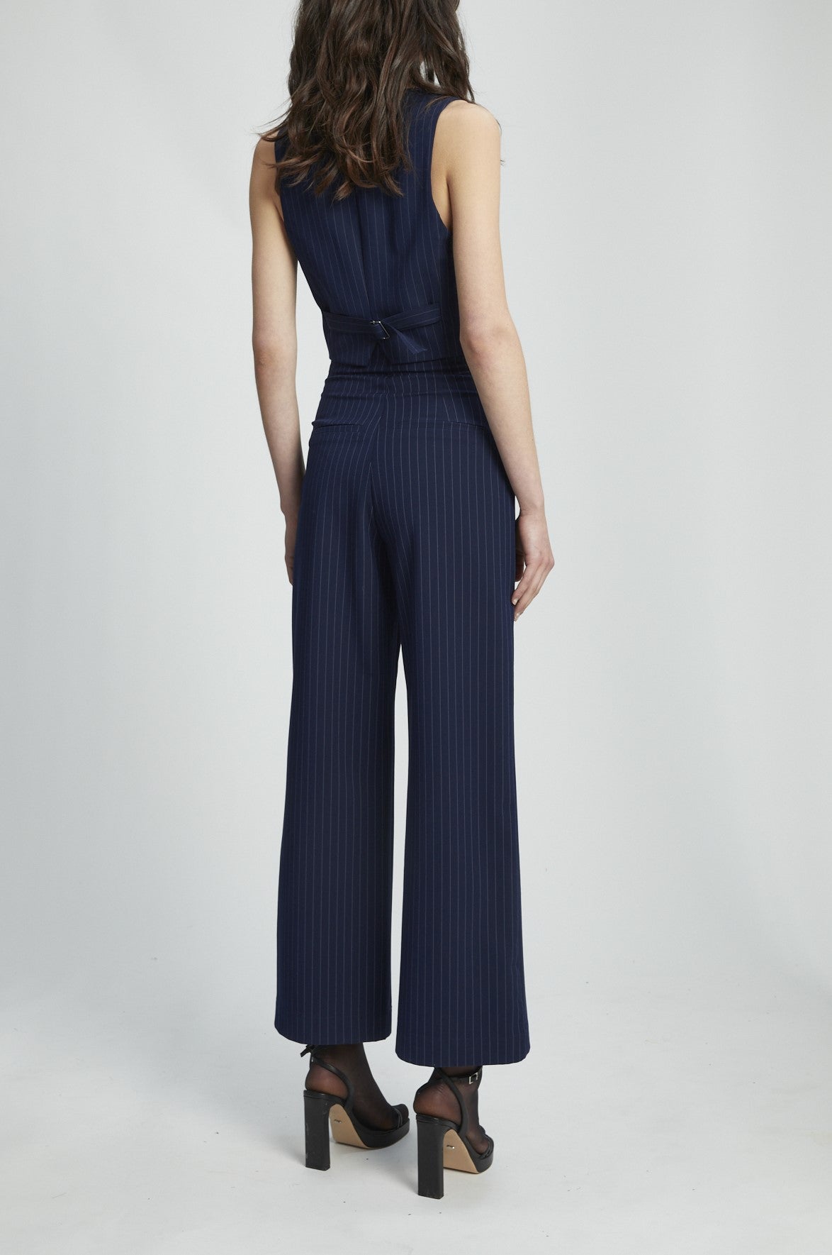 Pin Stripe Wide Leg Pant