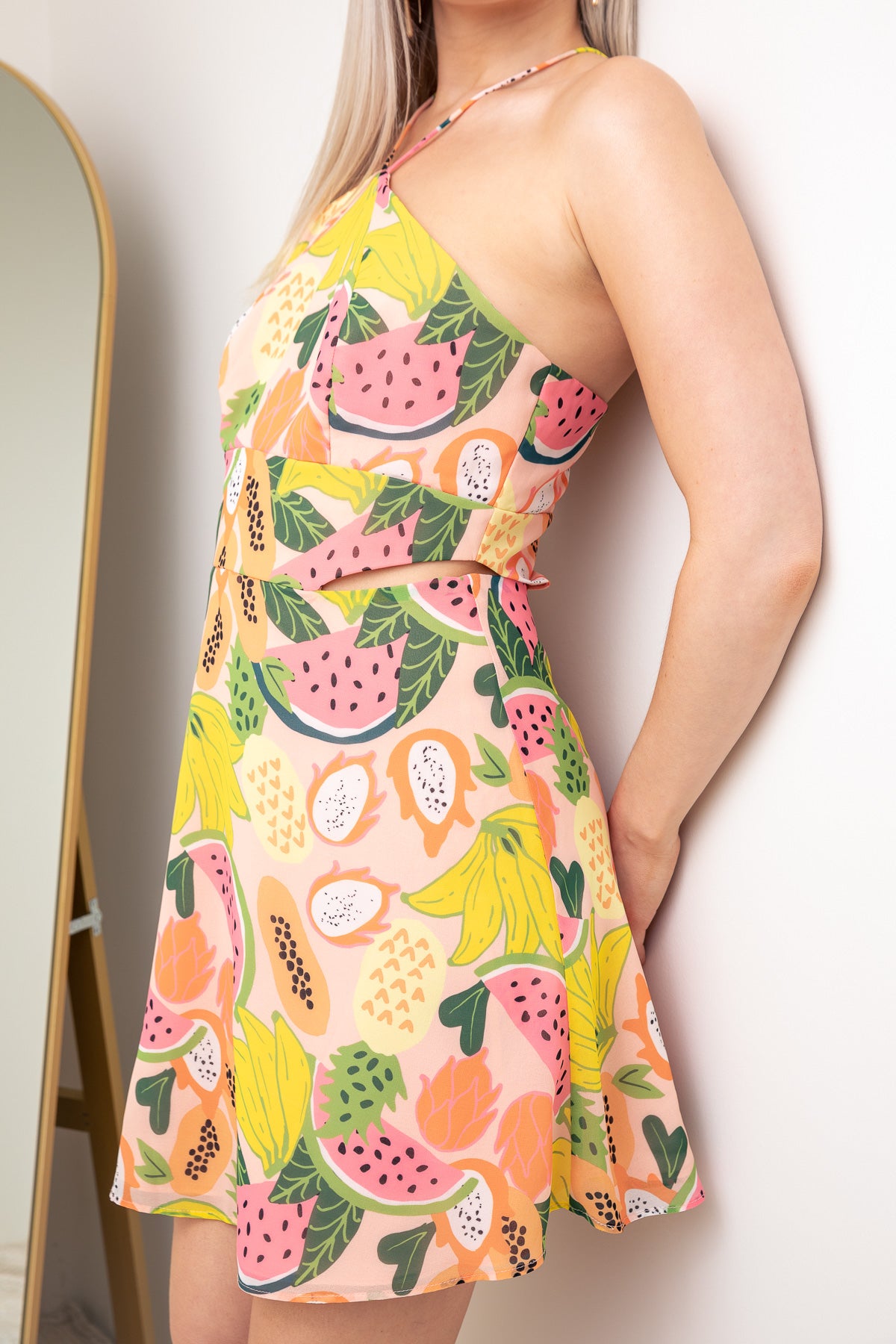Dua Fruit Print Mini Dress