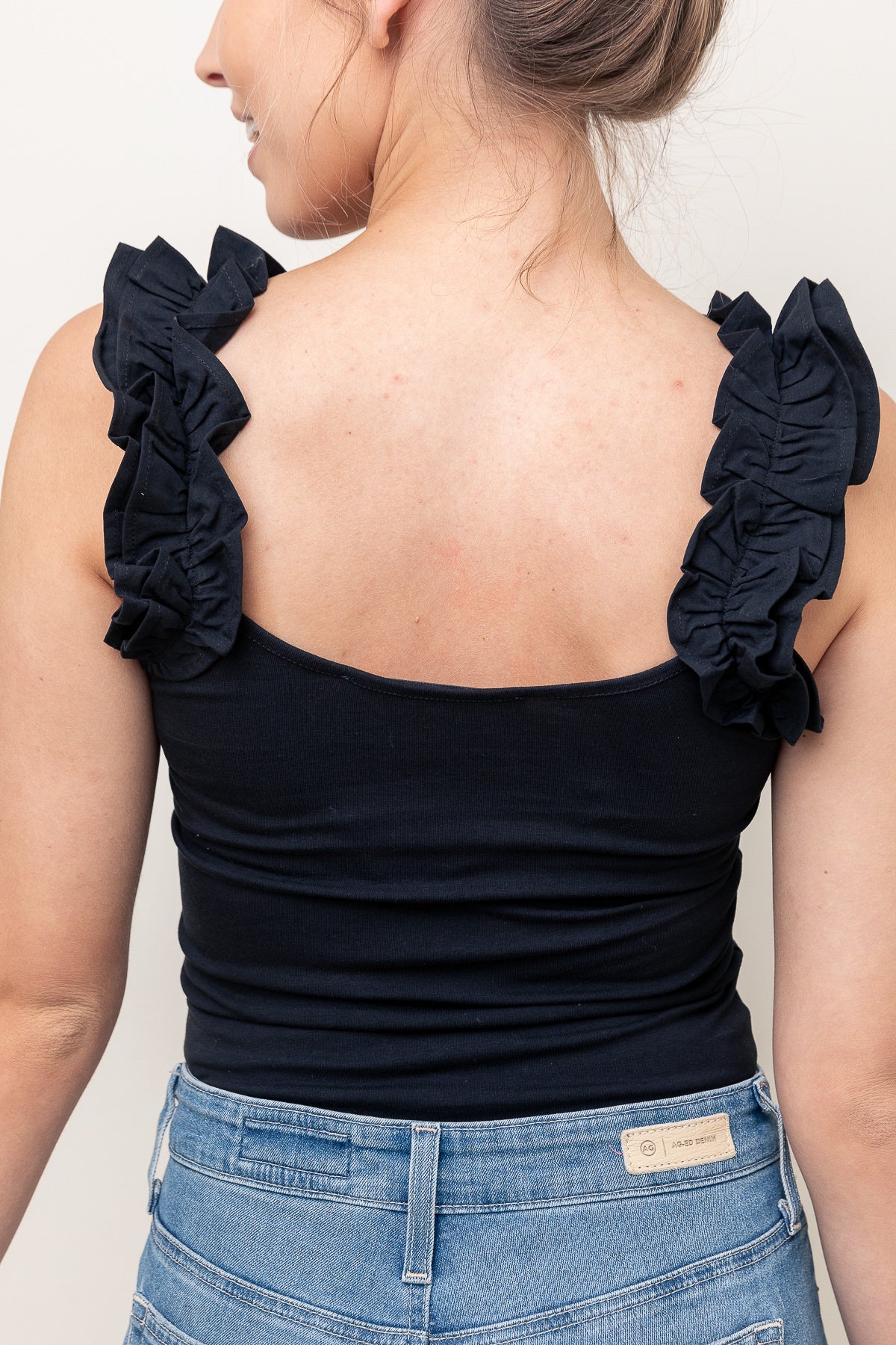 Rallie Organic Frill Sleeve Tank