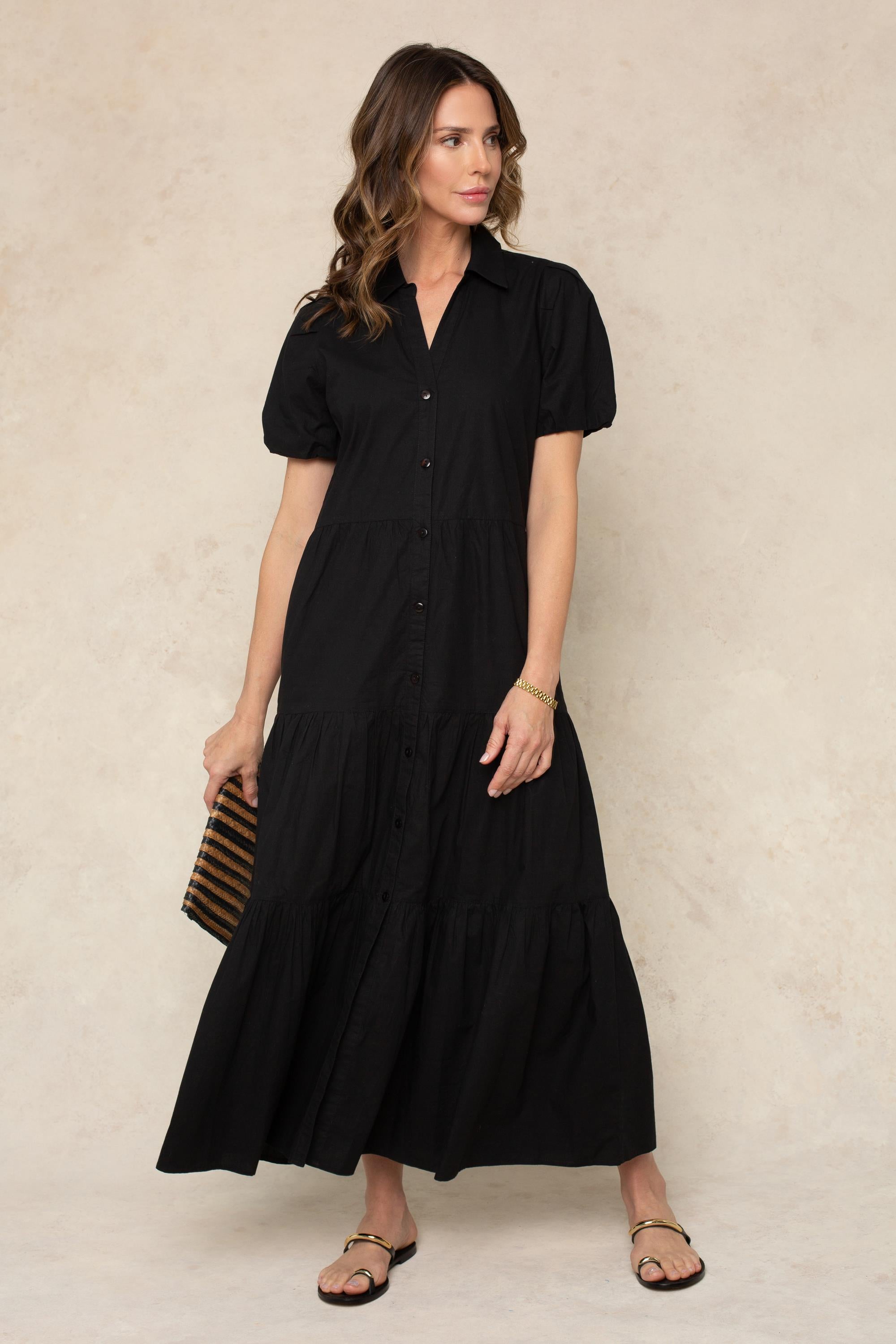 Tiered Midi Dress