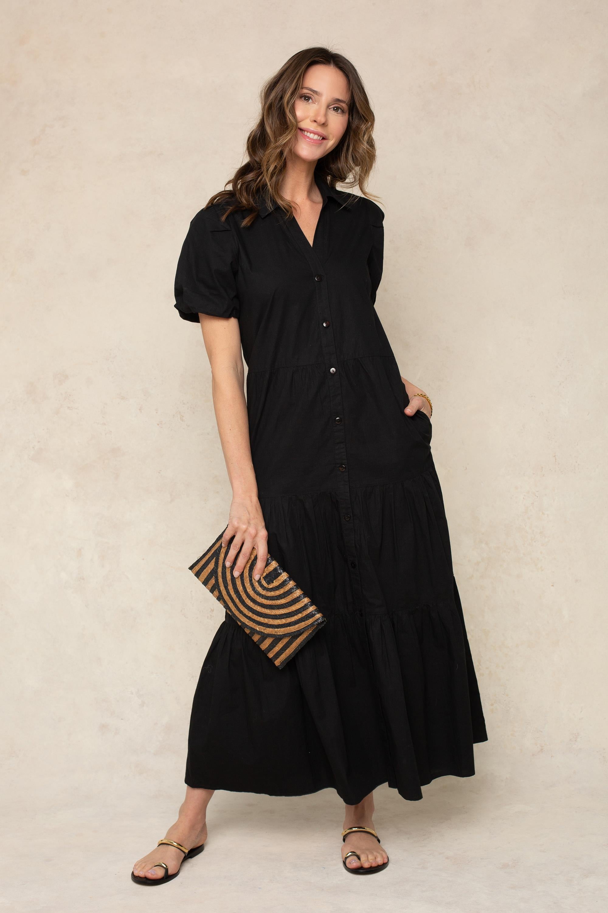 Tiered Midi Dress