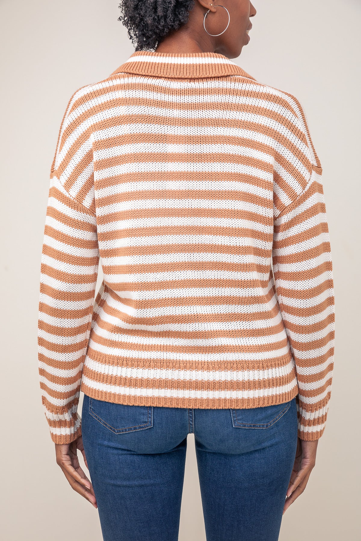 Stripe Collar Sweater