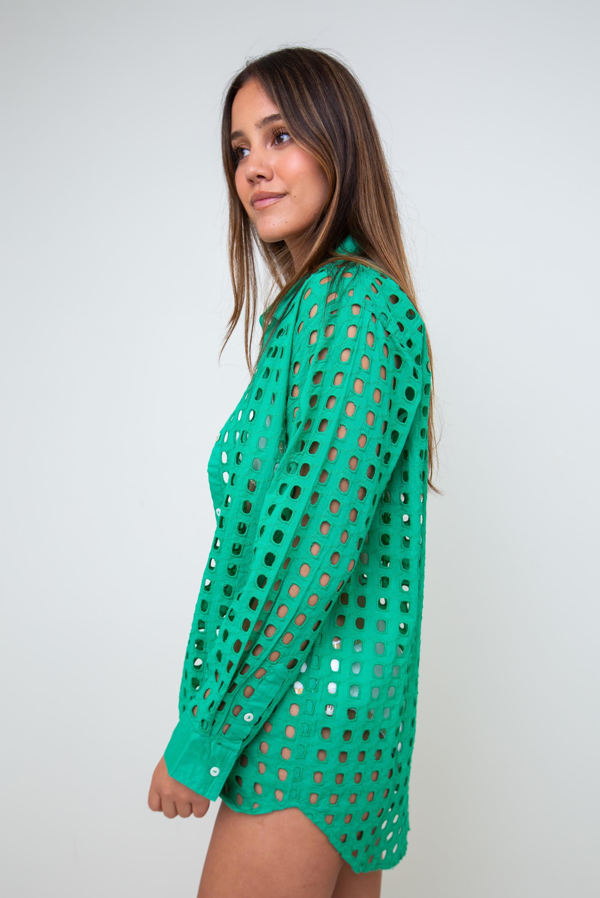 Bobi Button Up Shirt Cover-up