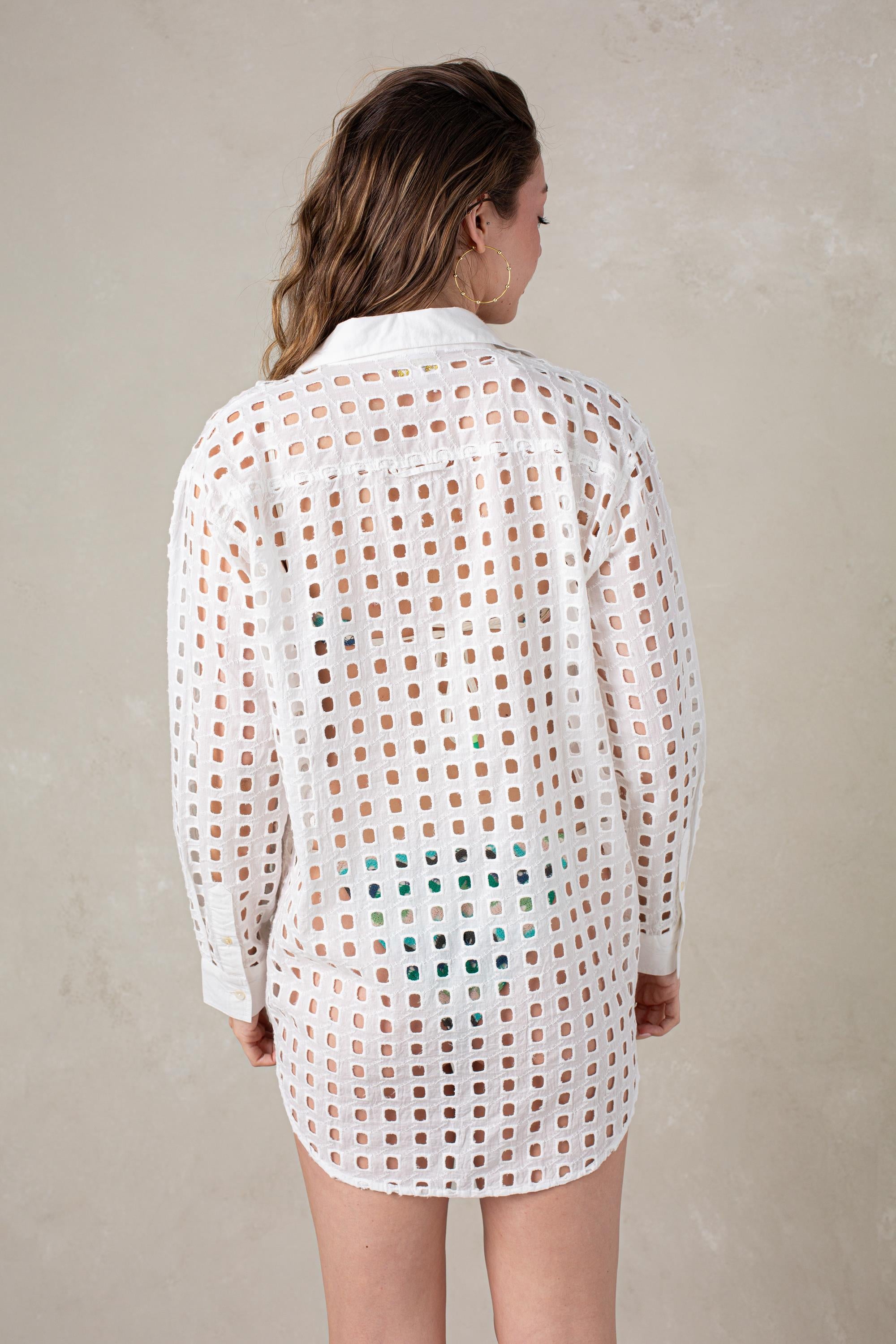 Bobi Button Up Shirt Cover-up