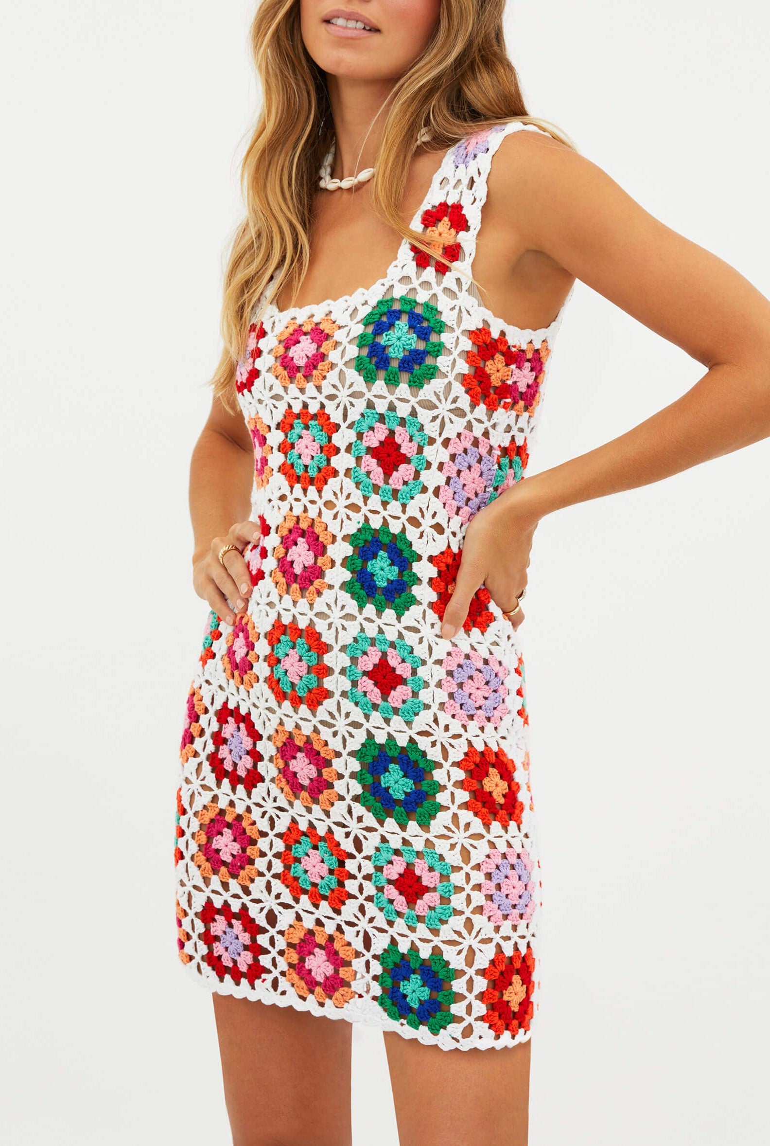 Tropical Sunset Crochet Cover-Up