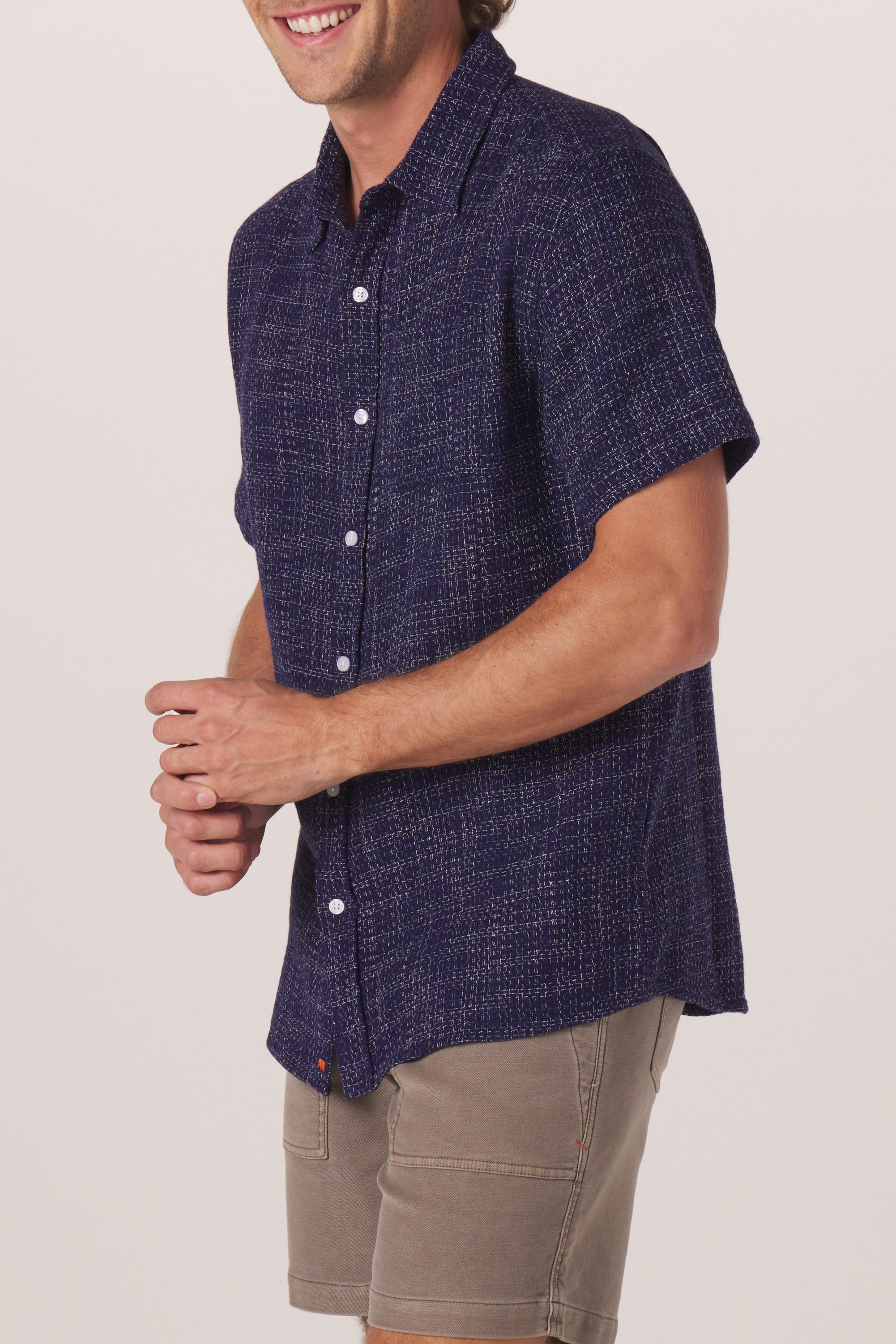 Freshwater Button Up Ivory Crinkle