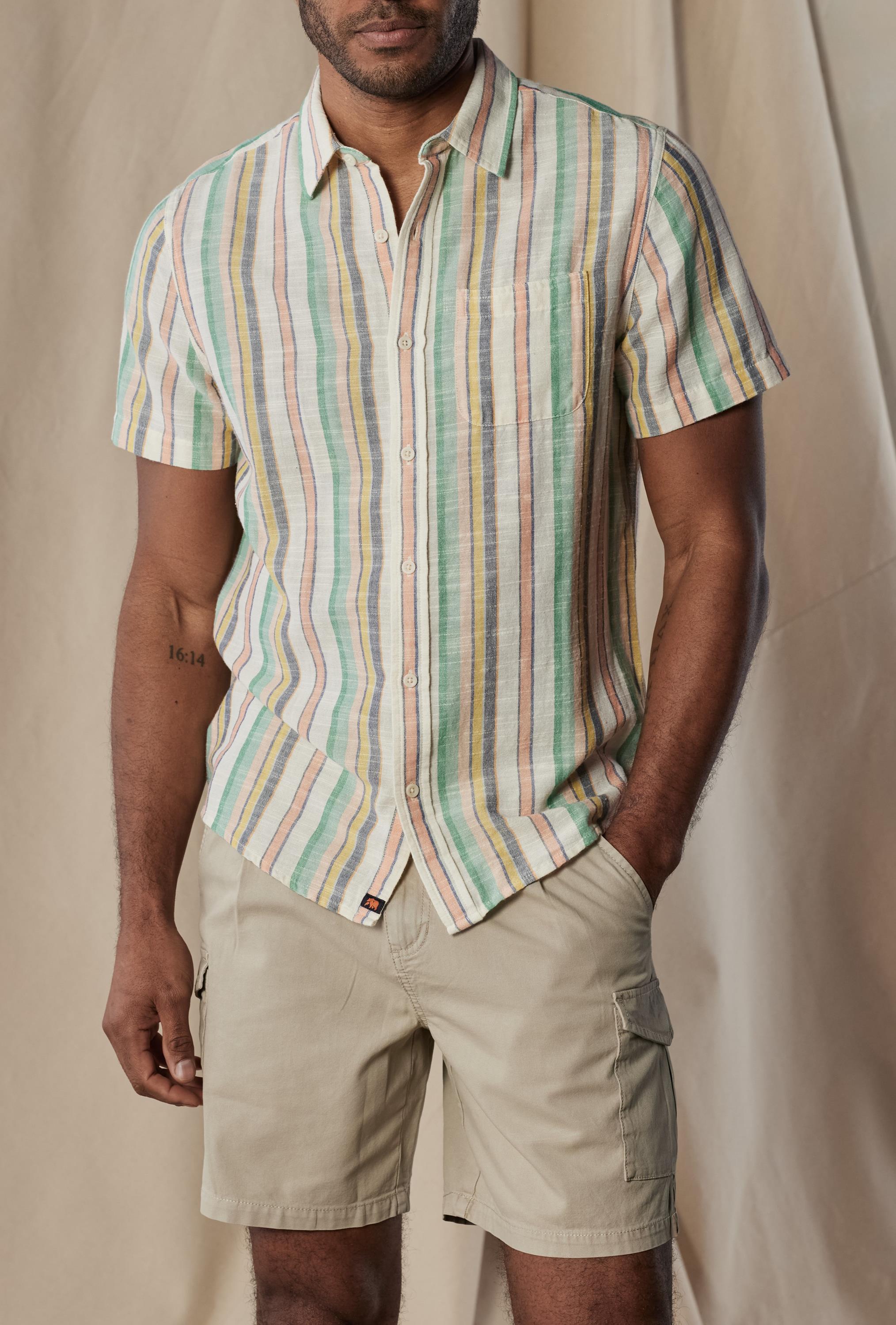 Freshwater Button Up Ivory Crinkle