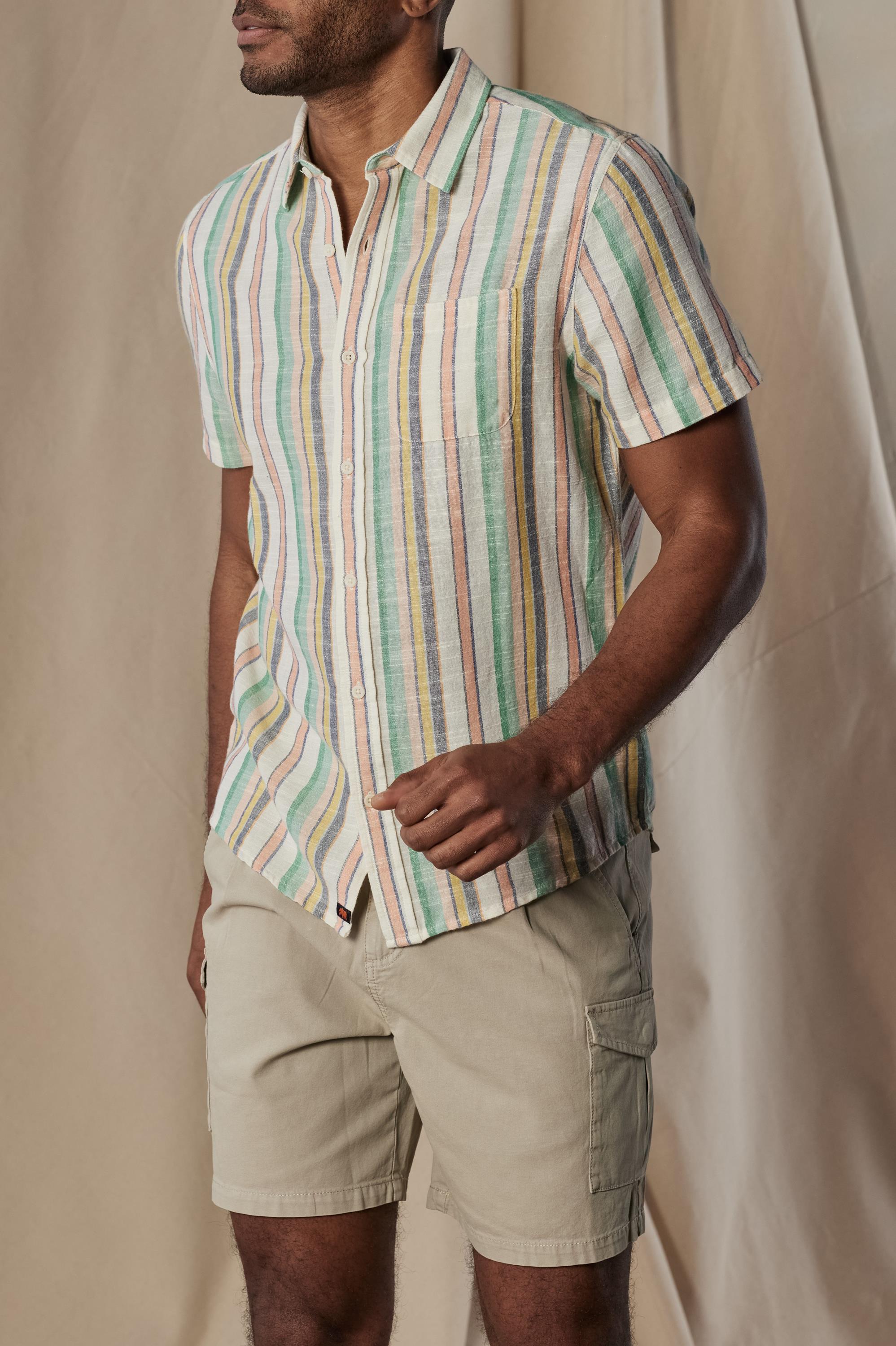 Freshwater Button Up Ivory Crinkle