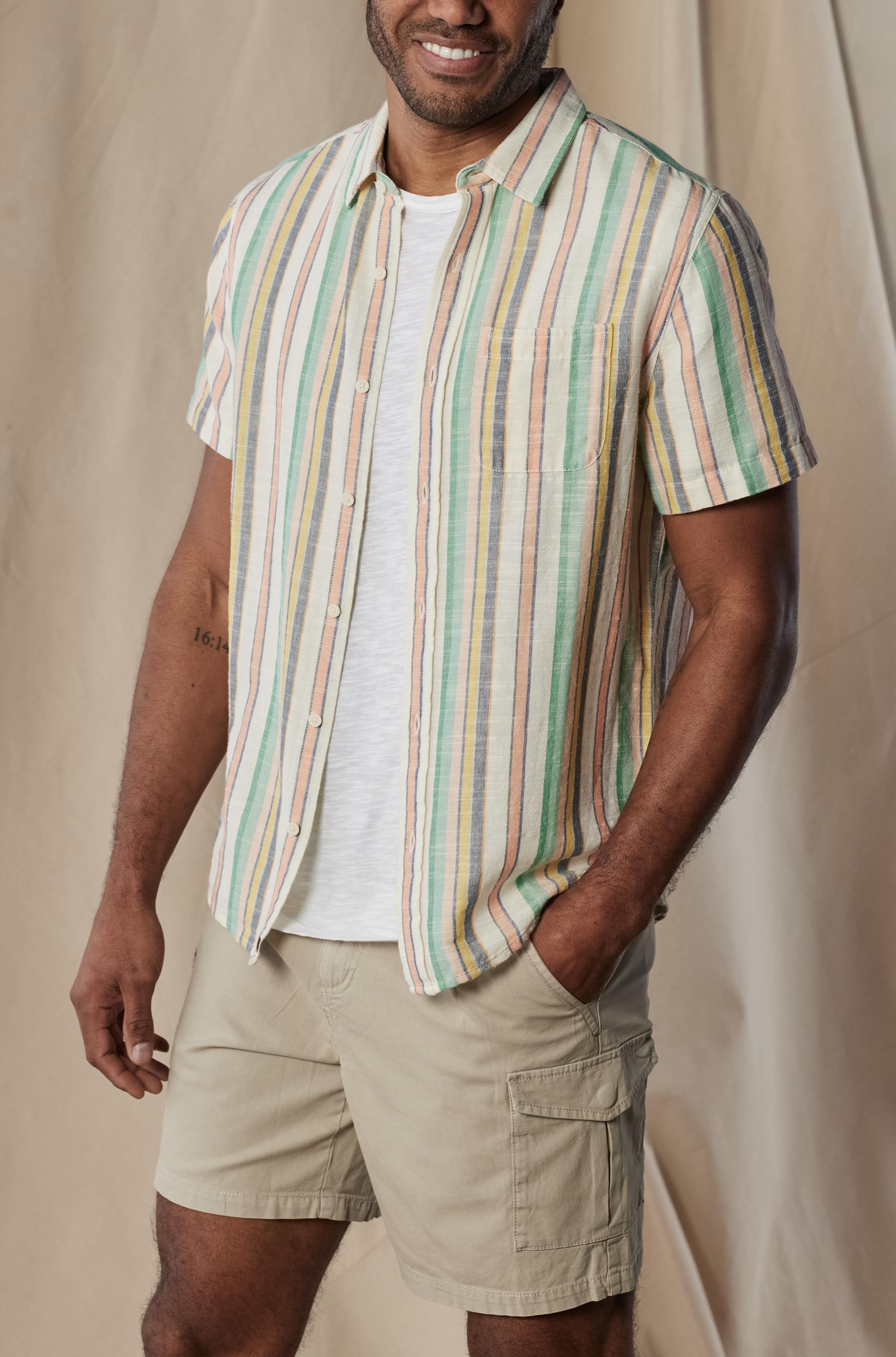 Freshwater Button Up Ivory Crinkle