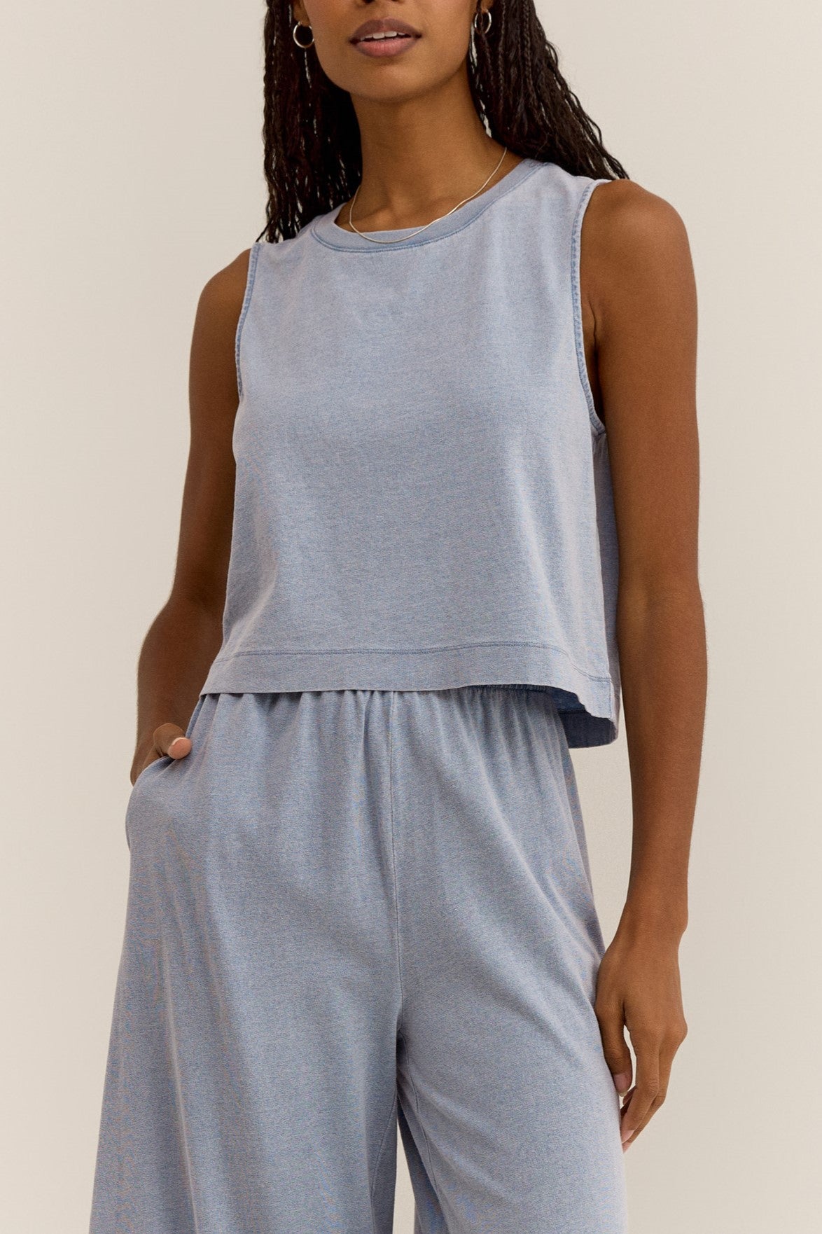 Sloane Jersey Muscle Tank