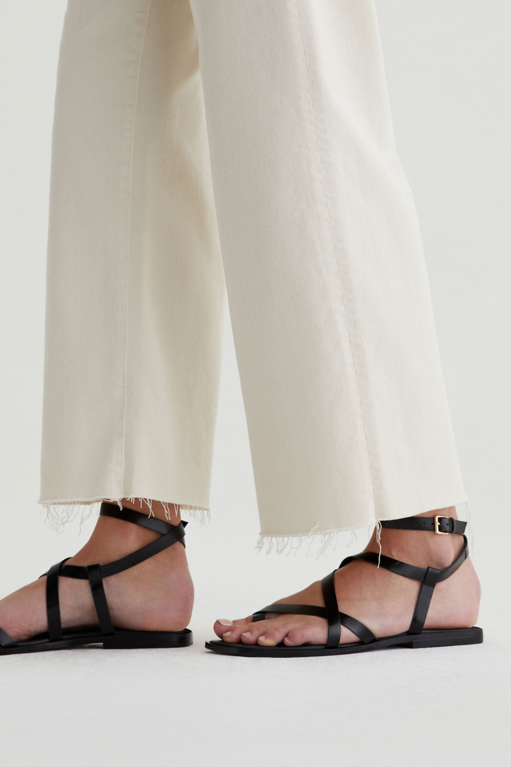 Saige Wide Leg Crop In Opal Stone