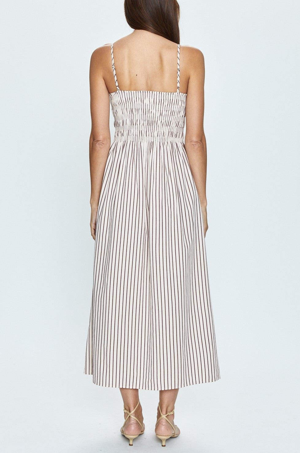 Bianca Stripe Poplin Midi