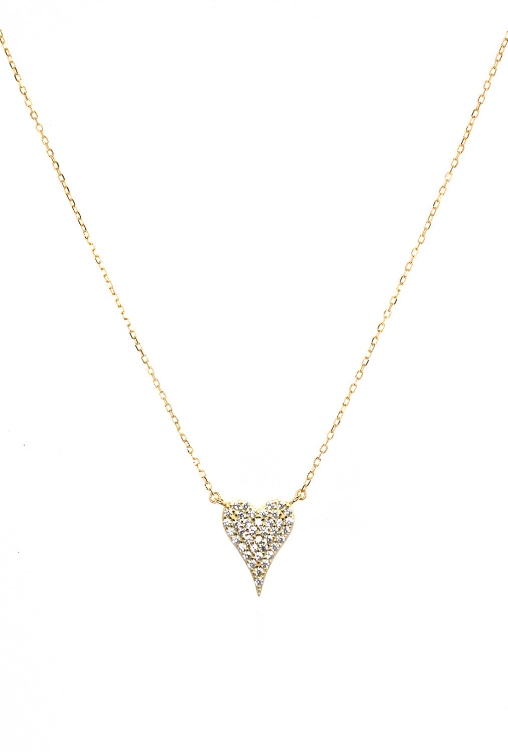 Pave Heart Necklace