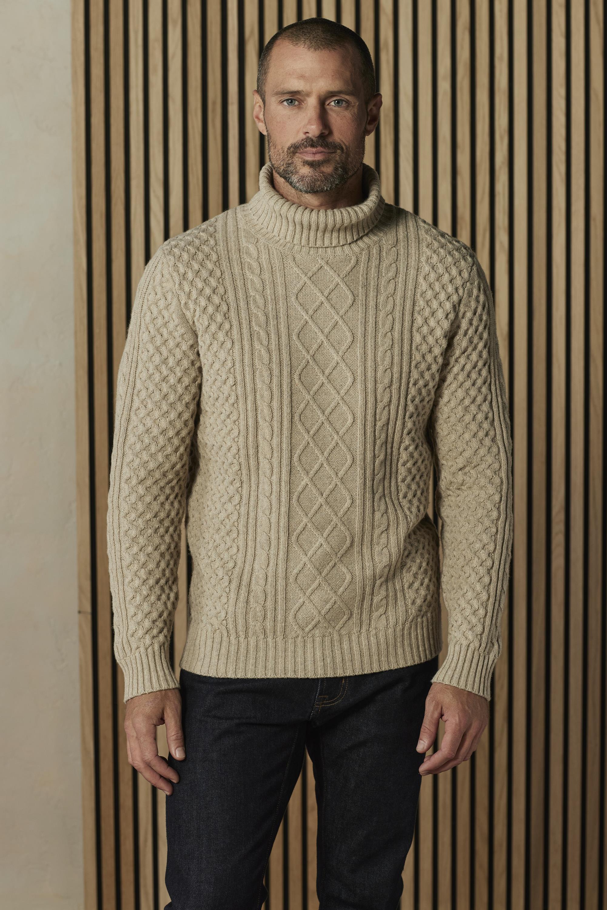 Cable Knit Rollneck Sweater