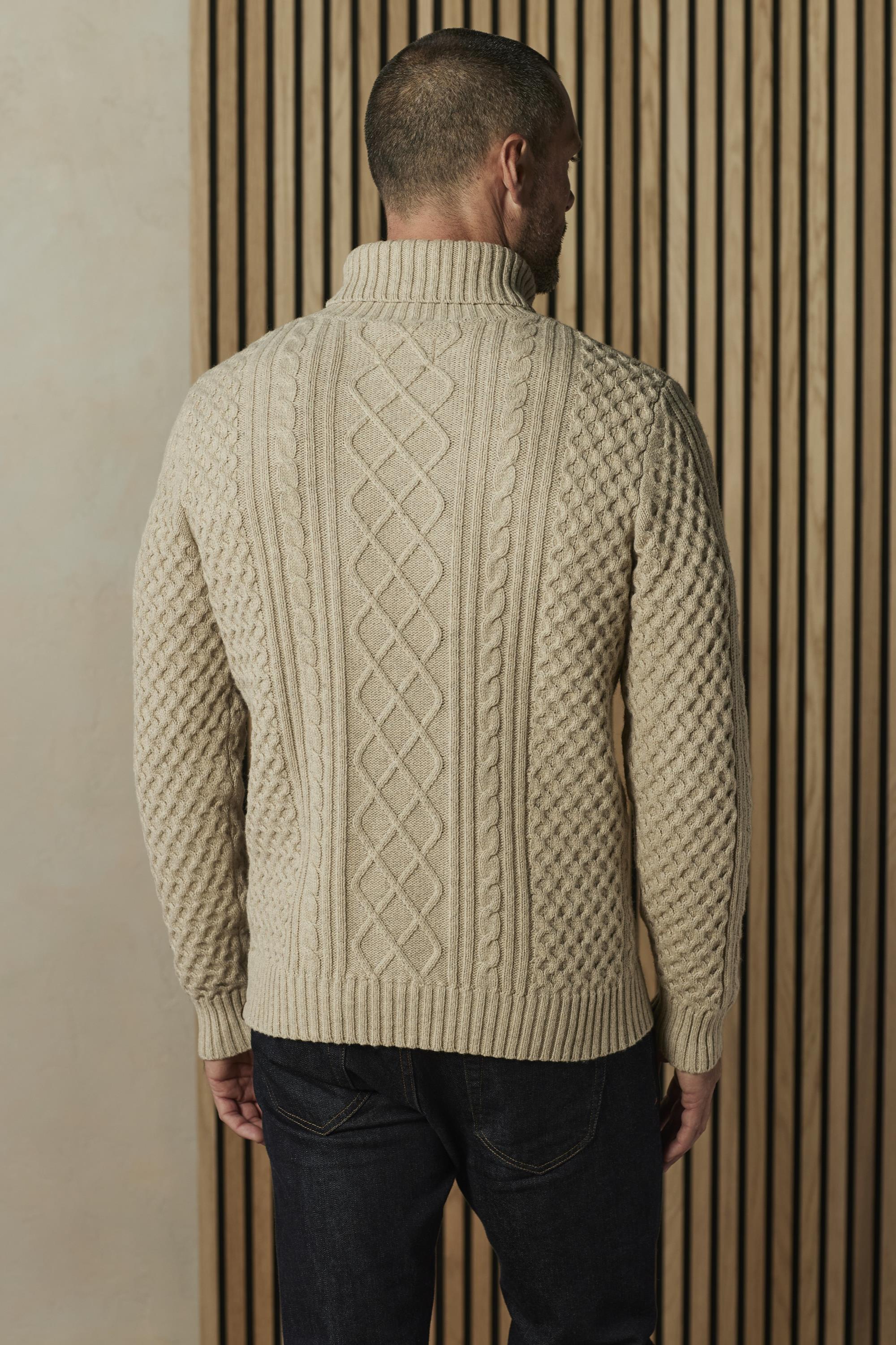 Cable Knit Rollneck Sweater