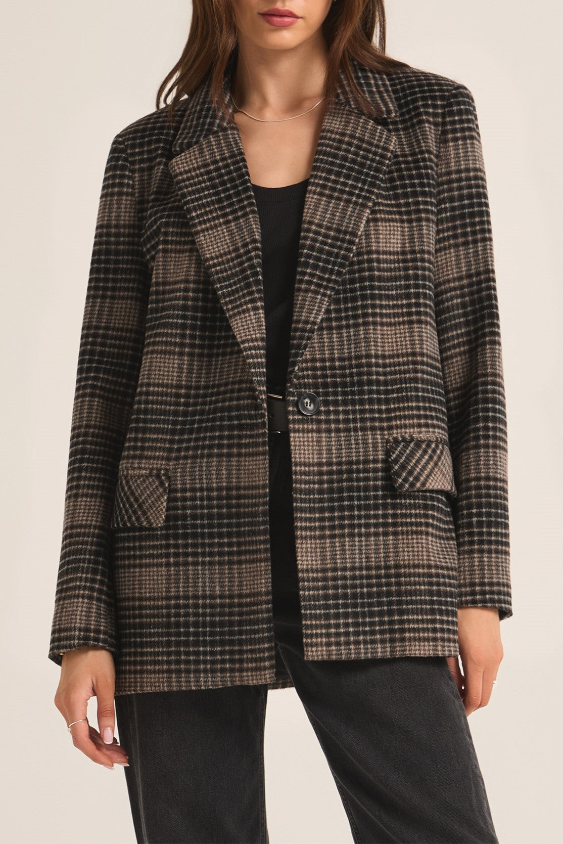Kingston Relaxed Plaid Blazer