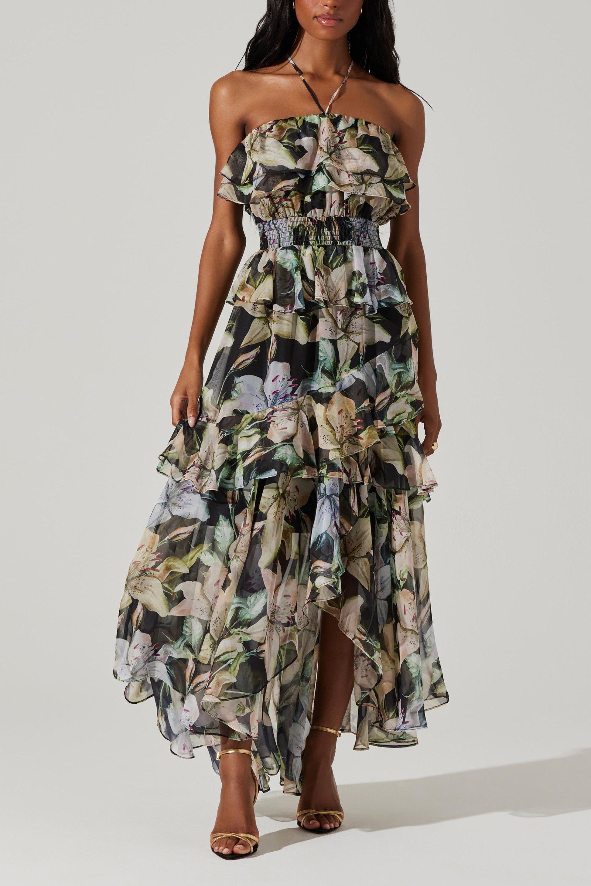 elena ruffle maxi dress Elena Ruffles-Maxi Gown