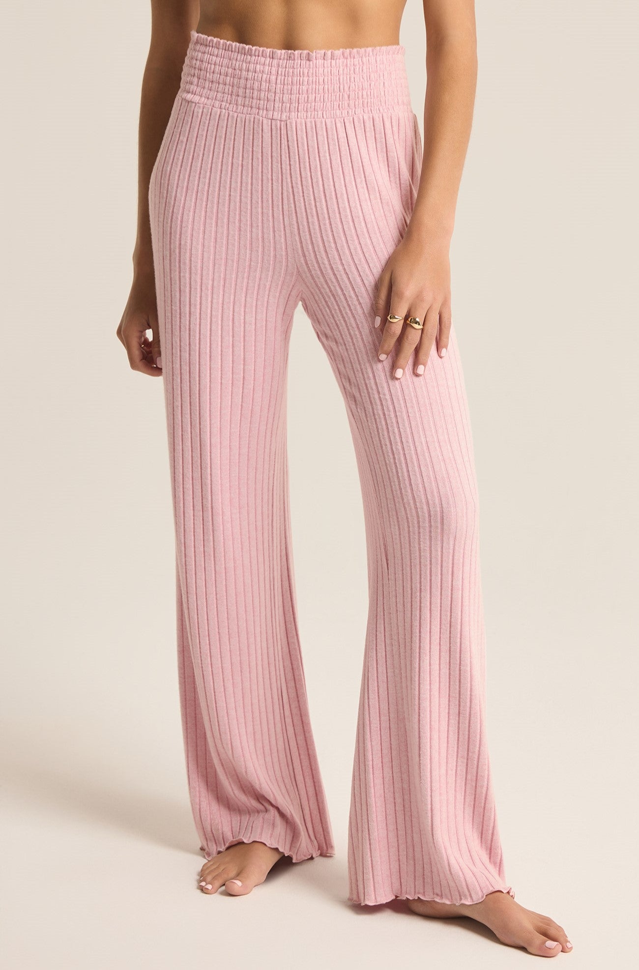Dawn Smocked Rib Pant