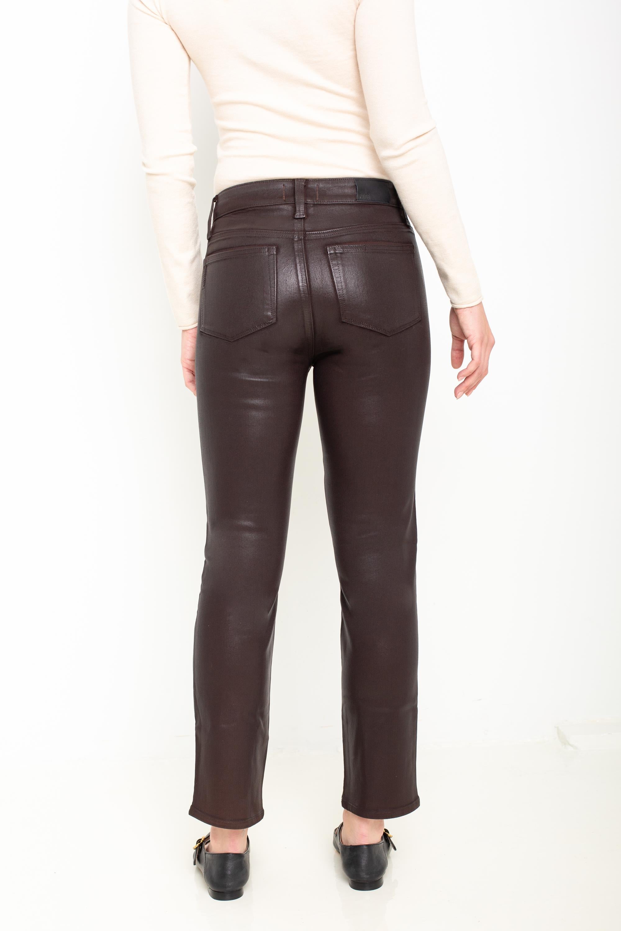 Cindy Straight Jean in Chicory Coffee Luxe Coating