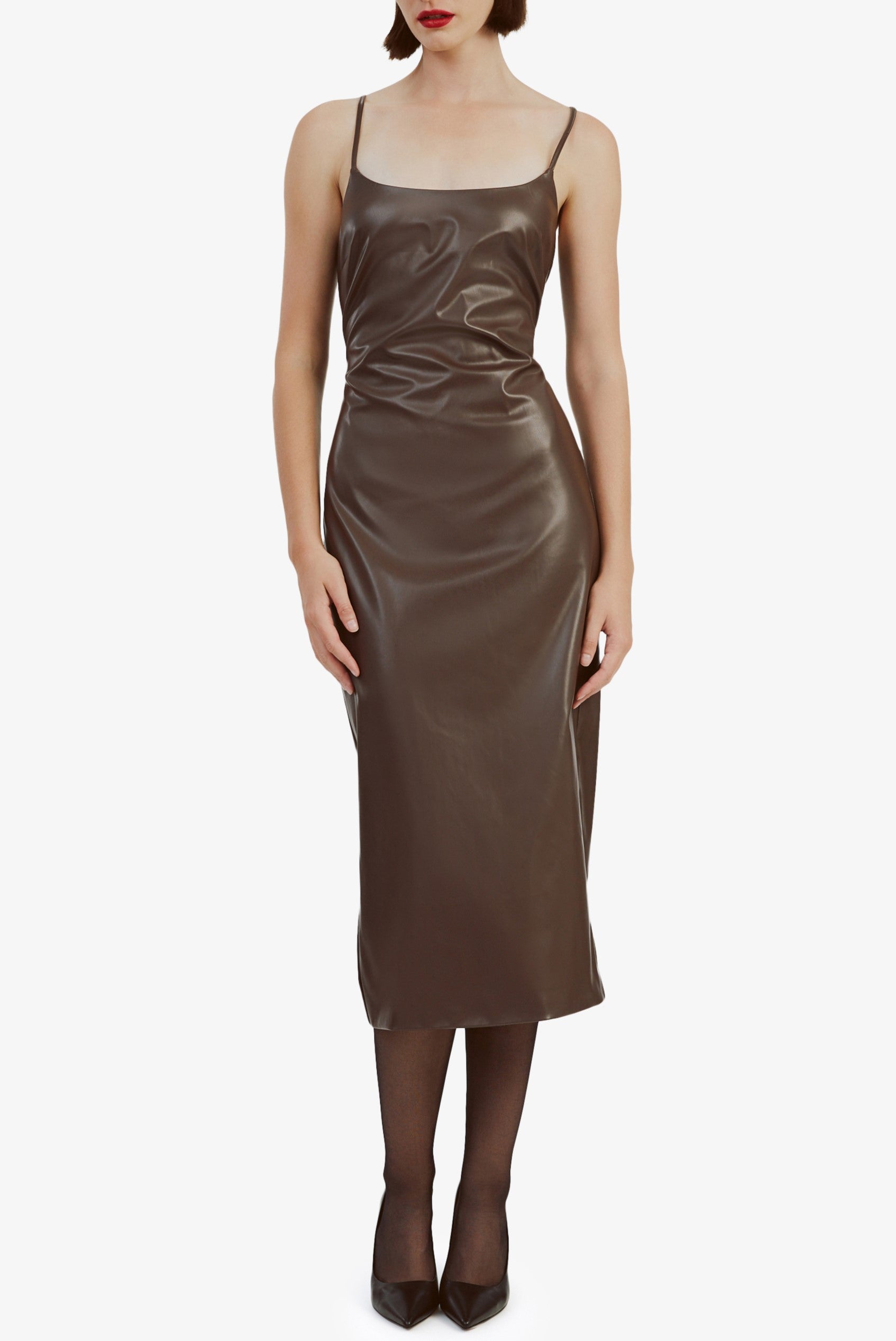 Helena Vegan Leather Dress