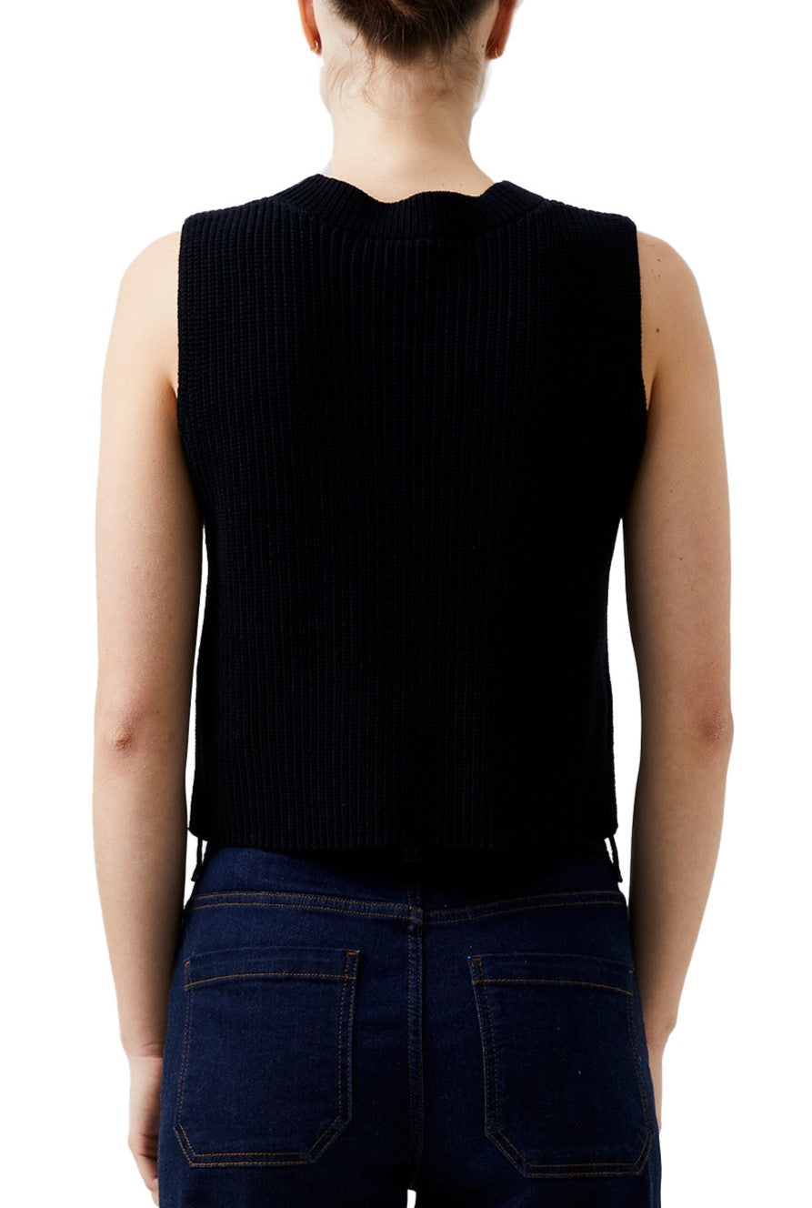 Mozart Crewneck Cropped Vest
