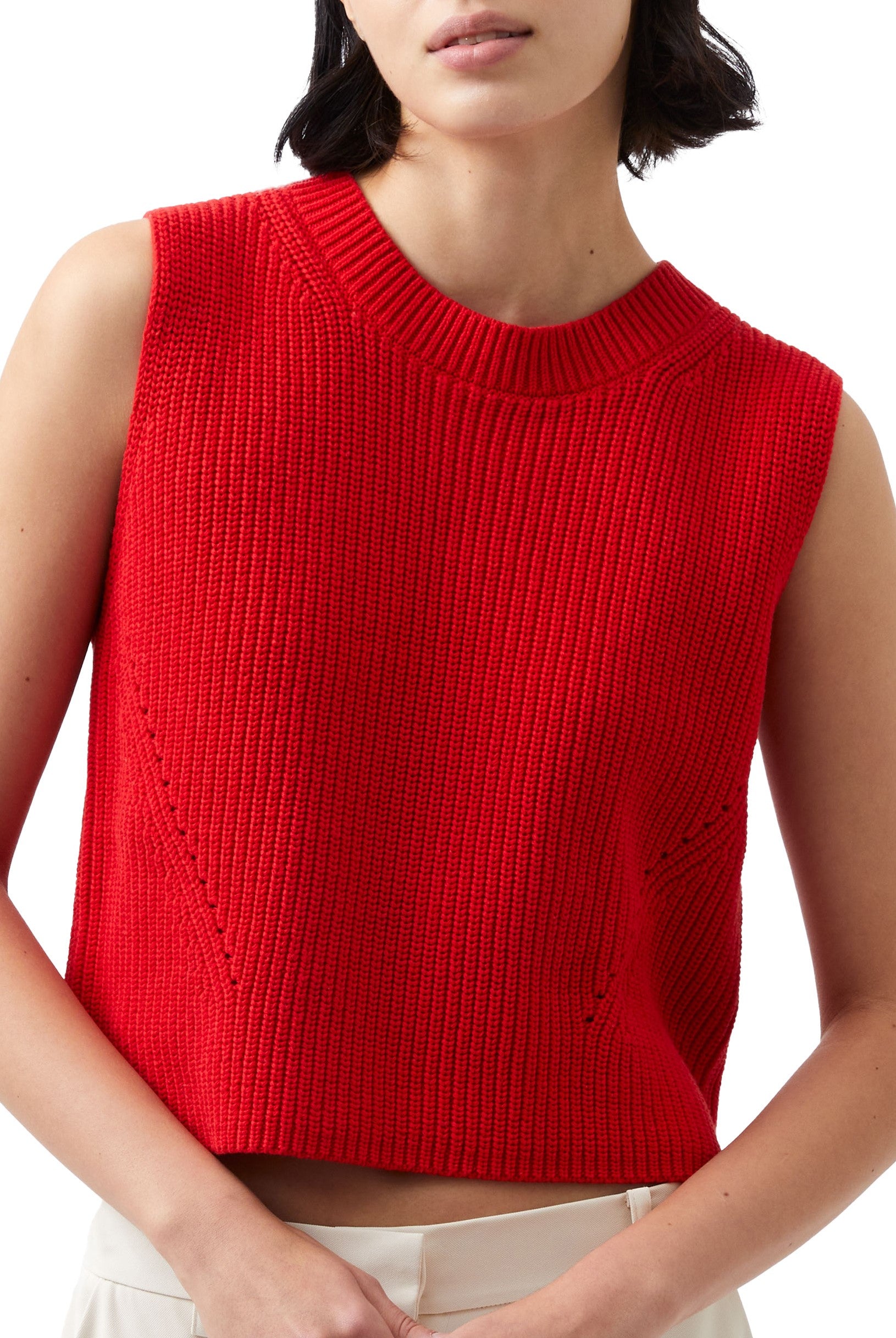 Mozart Crewneck Cropped Vest