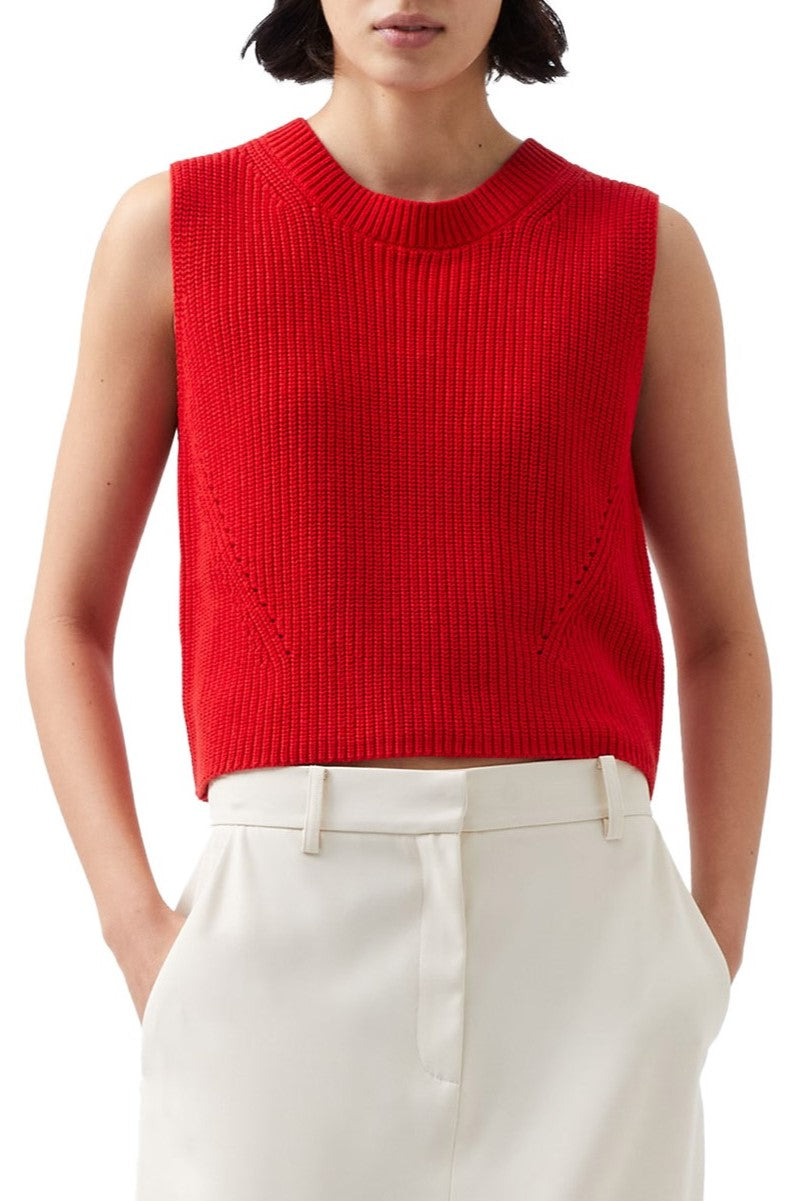 Mozart Crewneck Cropped Vest