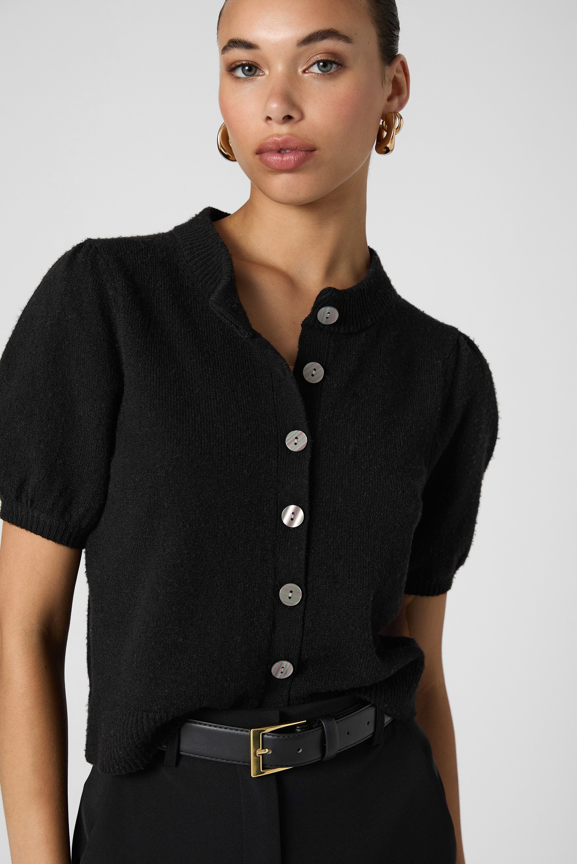 Puff Sleeve Cardigan