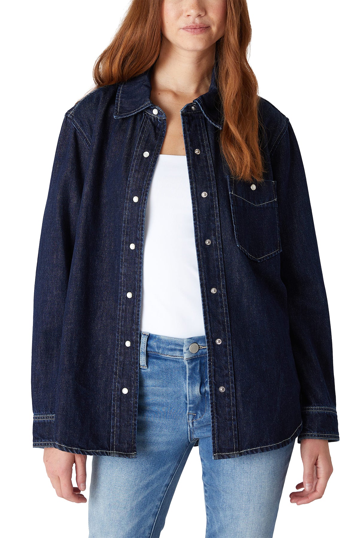 Dark Rinse Denim Shirt